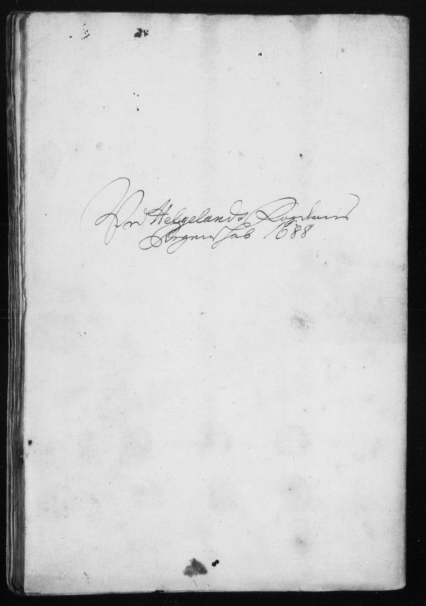 Rentekammeret inntil 1814, Reviderte regnskaper, Stiftamtstueregnskaper, Trondheim stiftamt og Nordland amt, AV/RA-EA-6044/R/Rh/L0011: Nordland amt, 1688