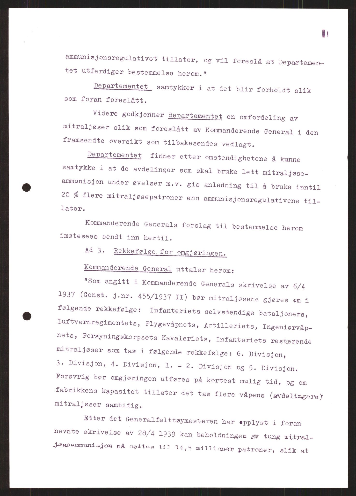 Forsvaret, Forsvarets krigshistoriske avdeling, AV/RA-RAFA-2017/Y/Yb/L0121: II-C-11-600  -  6. Divisjon med avdelinger, 1939-1940, s. 18