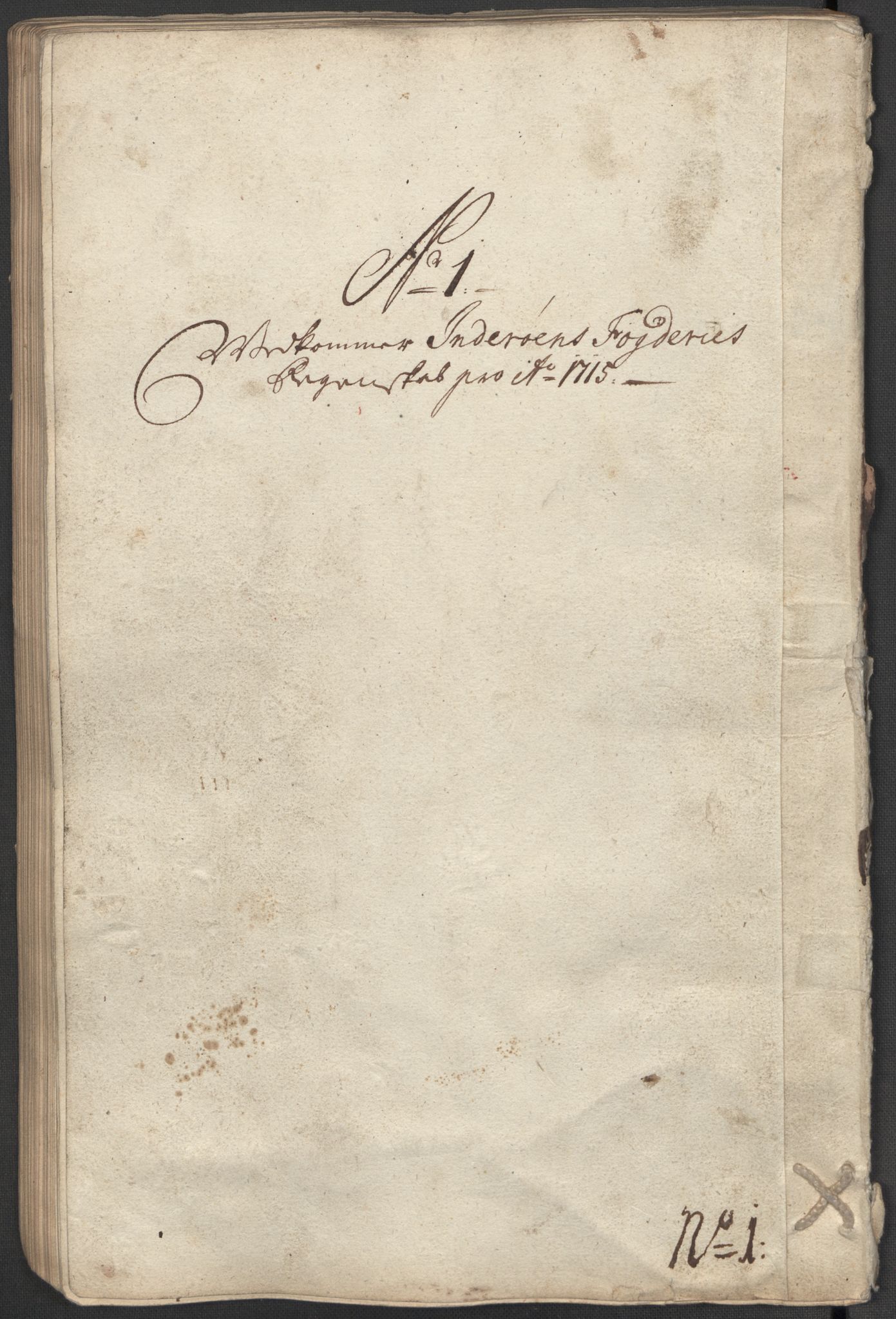 Rentekammeret inntil 1814, Reviderte regnskaper, Fogderegnskap, RA/EA-4092/R63/L4323: Fogderegnskap Inderøy, 1715, s. 128