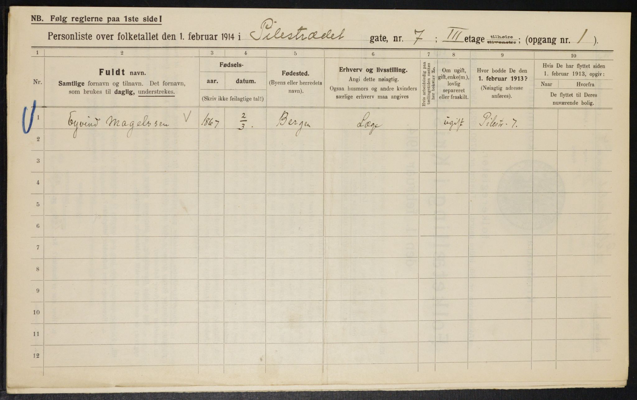 OBA, Kommunal folketelling 1.2.1914 for Kristiania, 1914, s. 78881