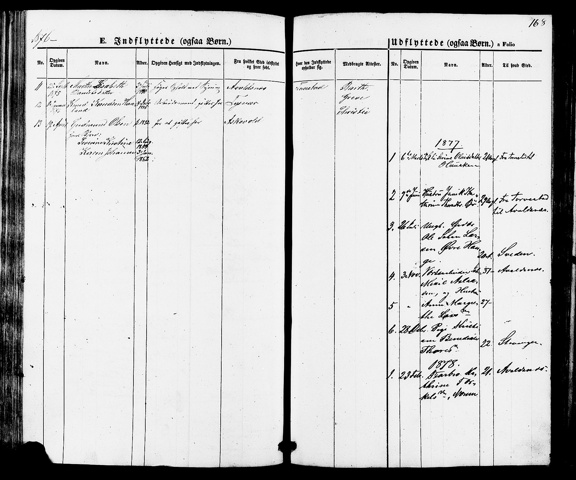 Torvastad sokneprestkontor, SAST/A -101857/H/Ha/Haa/L0010: Ministerialbok nr. A 10, 1857-1878, s. 168