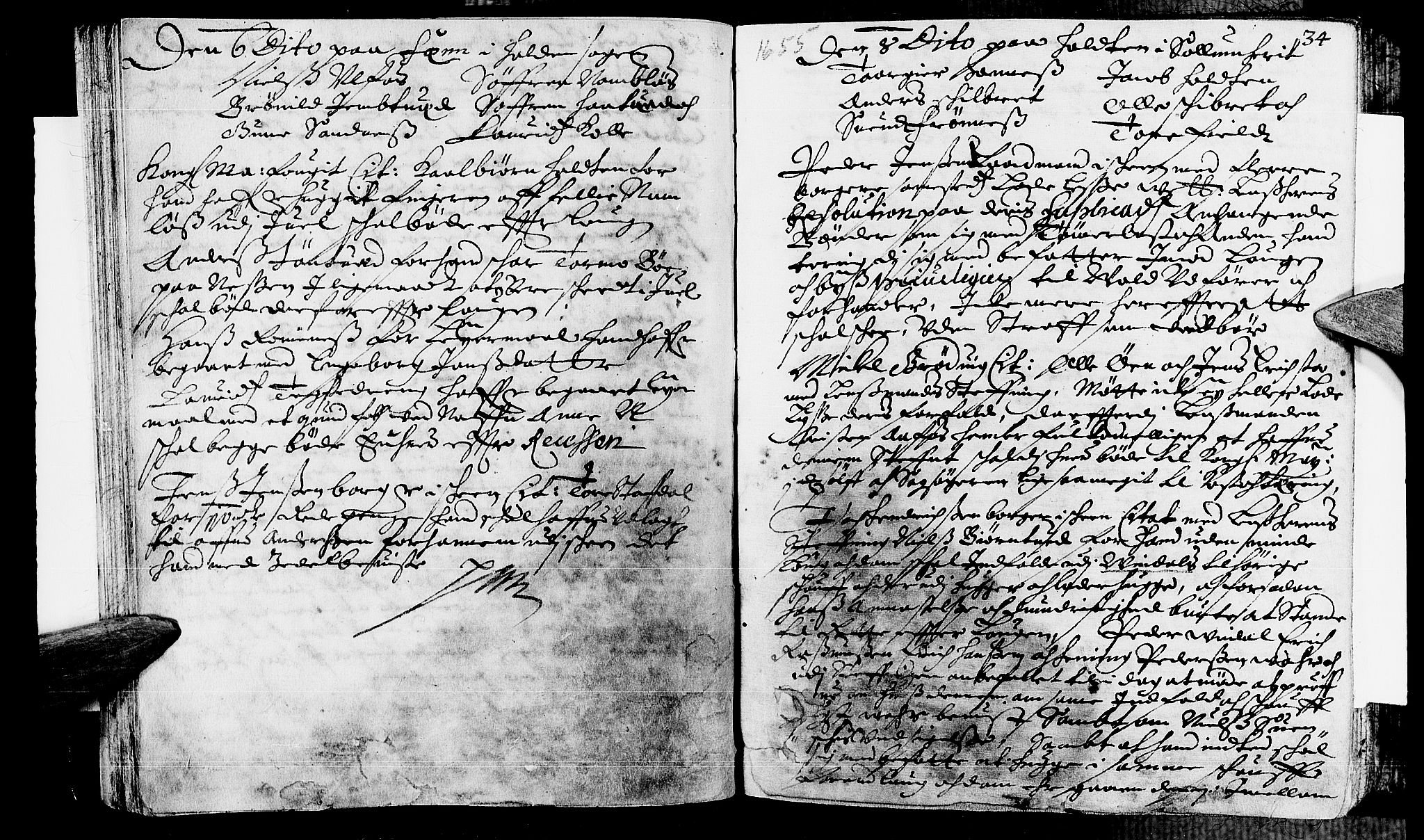 Nedre Telemark sorenskriveri, SAKO/A-135/F/Fa/L0001: Tingbok, 1652-1661, s. 34