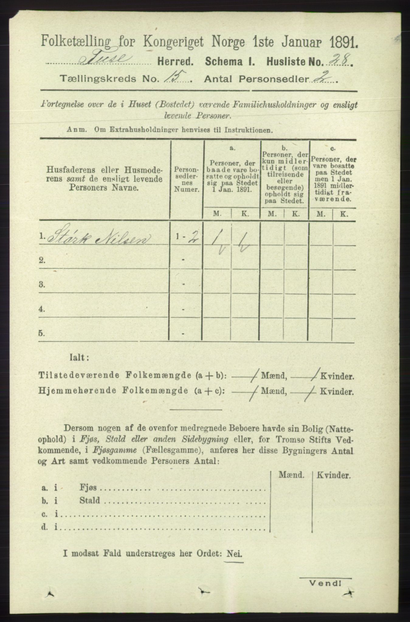 RA, Folketelling 1891 for 1241 Fusa herred, 1891, s. 3388