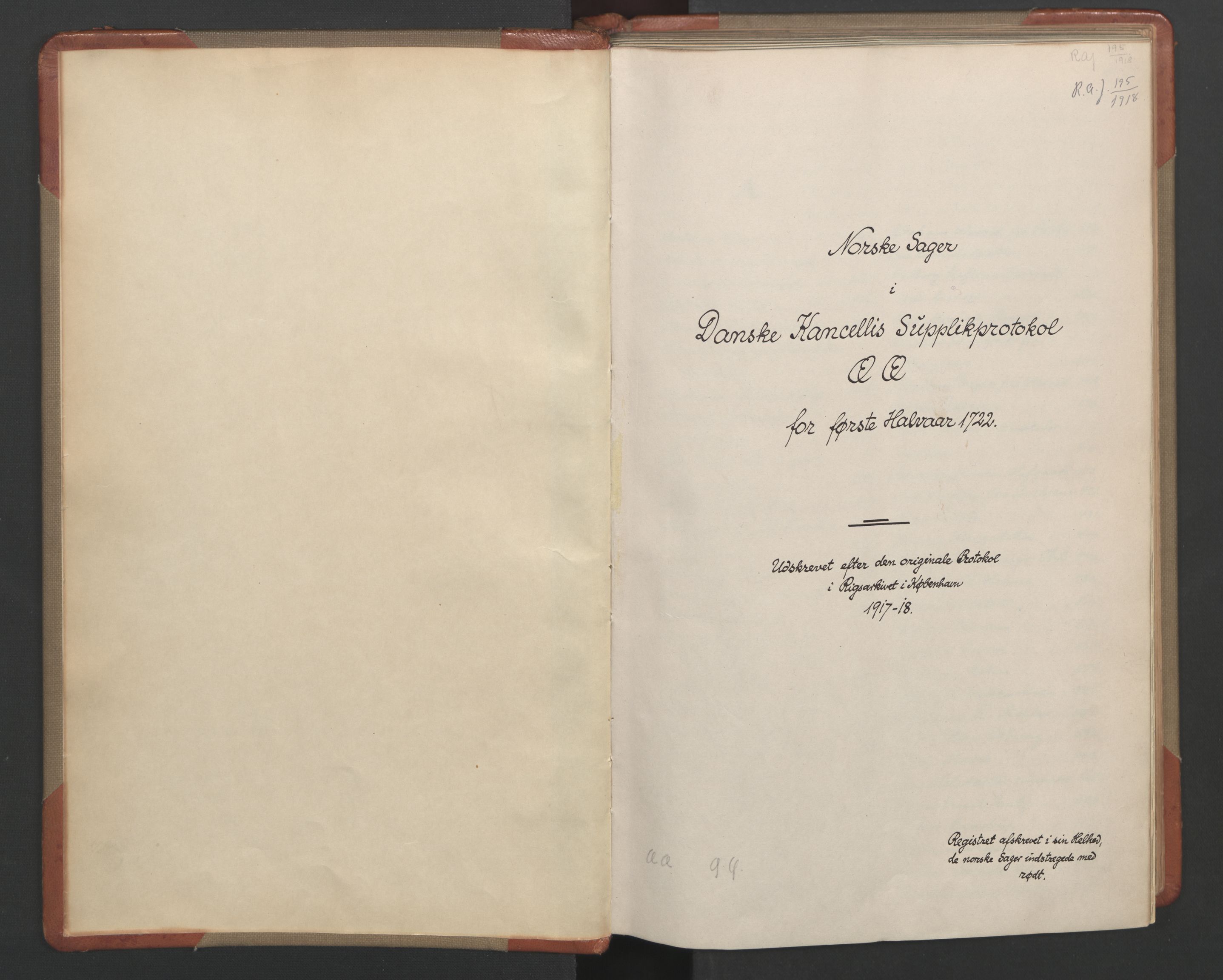 Avskriftsamlingen, AV/RA-EA-4022/F/Fa/L0085: Supplikker, 1722, s. 3