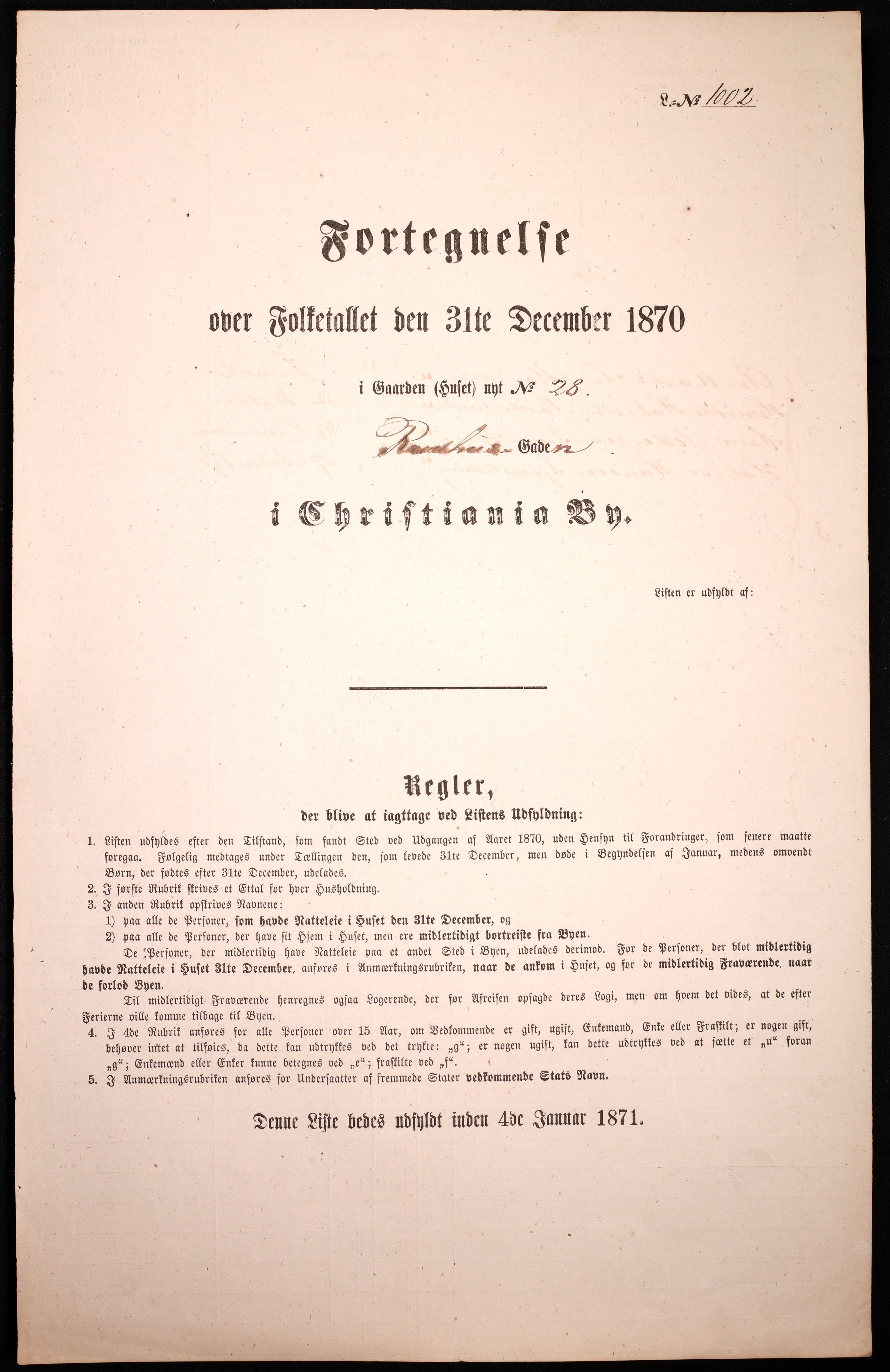 RA, Folketelling 1870 for 0301 Kristiania kjøpstad, 1870, s. 3122