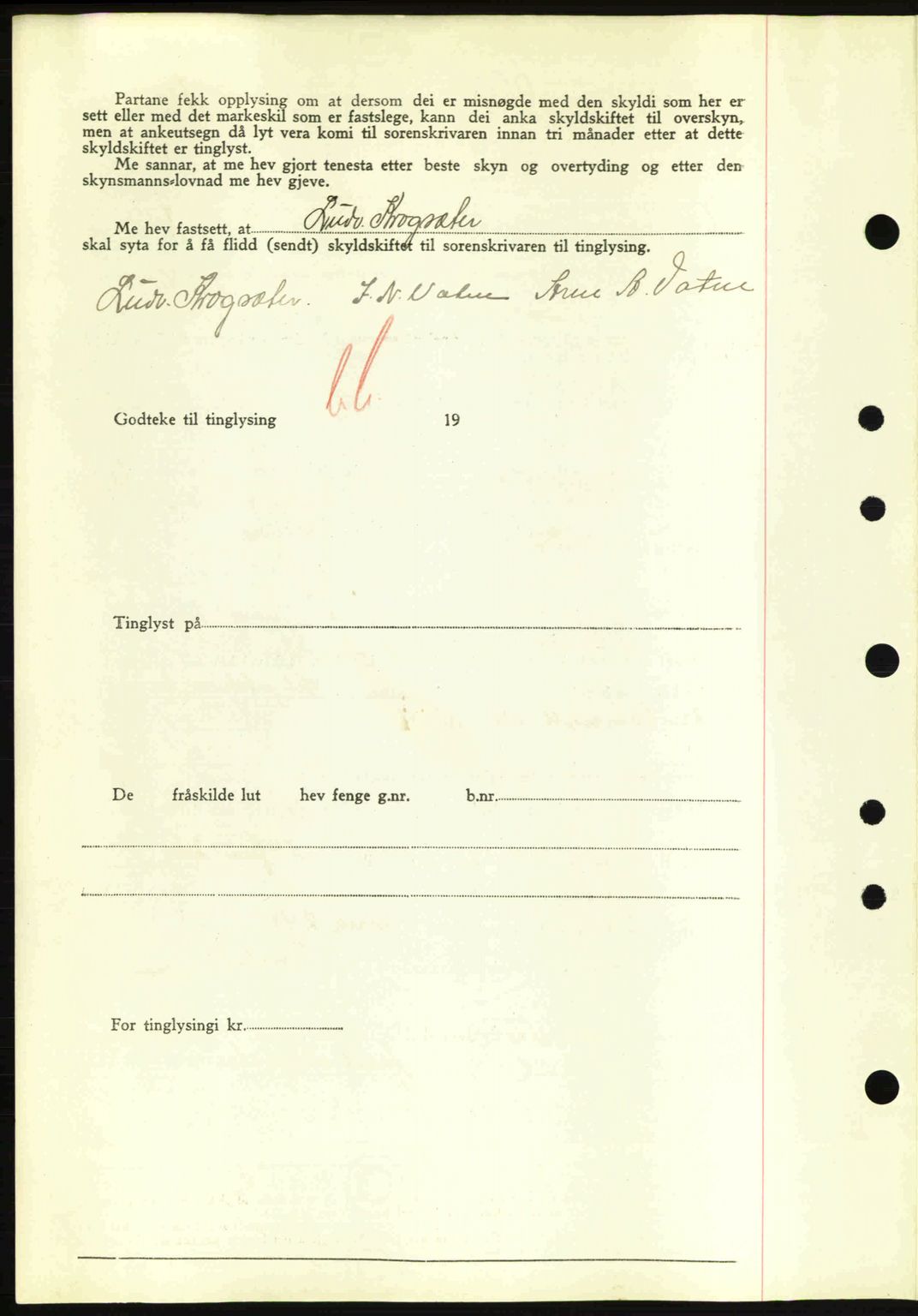 Nordre Sunnmøre sorenskriveri, AV/SAT-A-0006/1/2/2C/2Ca: Pantebok nr. A13, 1942-1942, Dagboknr: 1012/1942