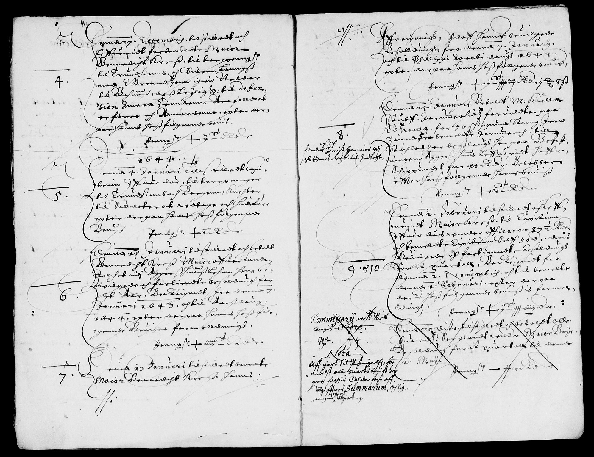 Rentekammeret inntil 1814, Reviderte regnskaper, Lensregnskaper, AV/RA-EA-5023/R/Rb/Rba/L0177: Akershus len, 1643-1644