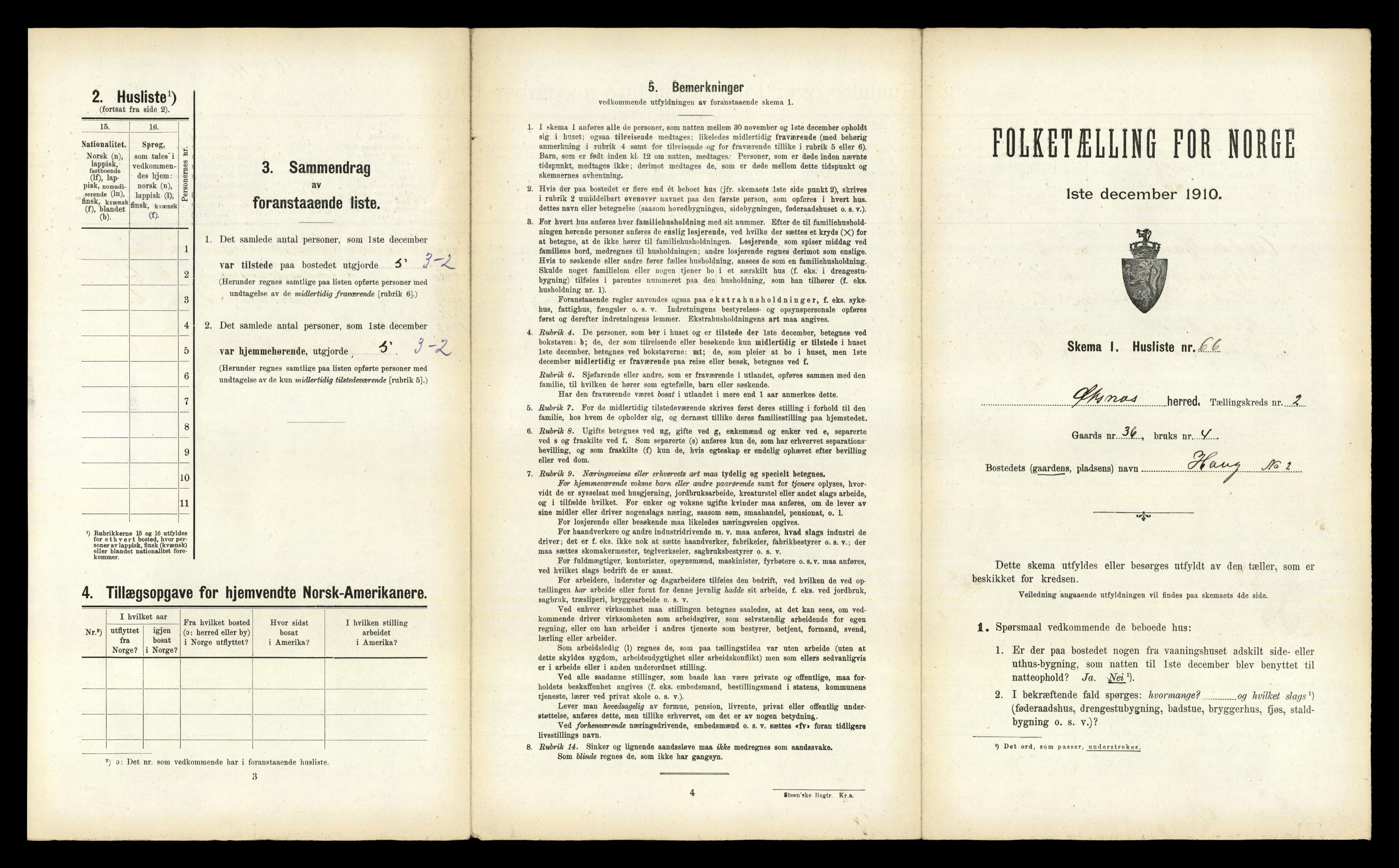 RA, Folketelling 1910 for 1868 Øksnes herred, 1910, s. 324