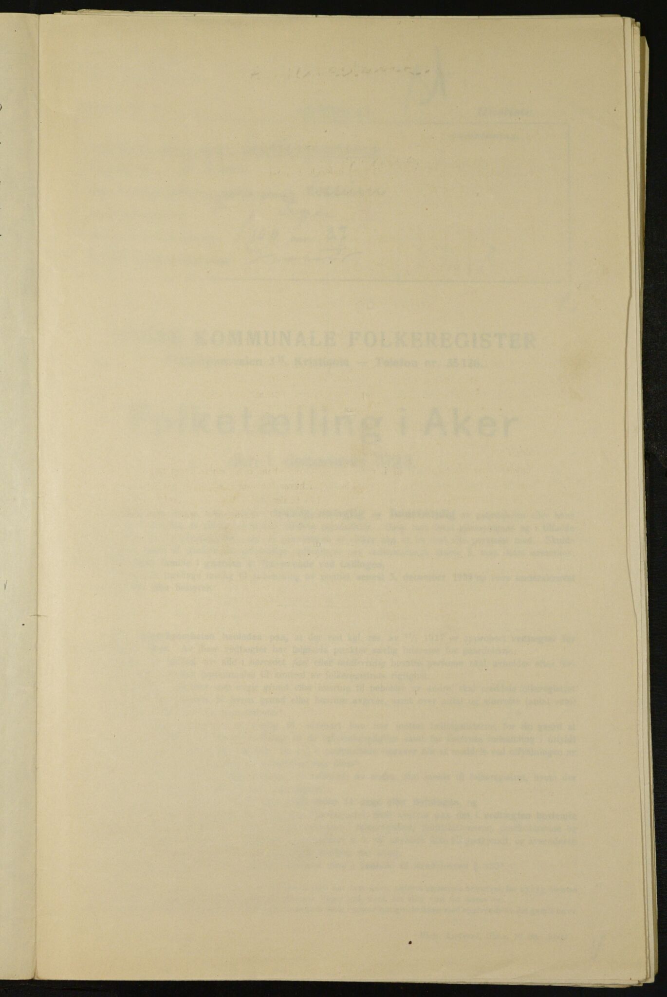 , Kommunal folketelling 1.12.1923 for Aker, 1923, s. 23917