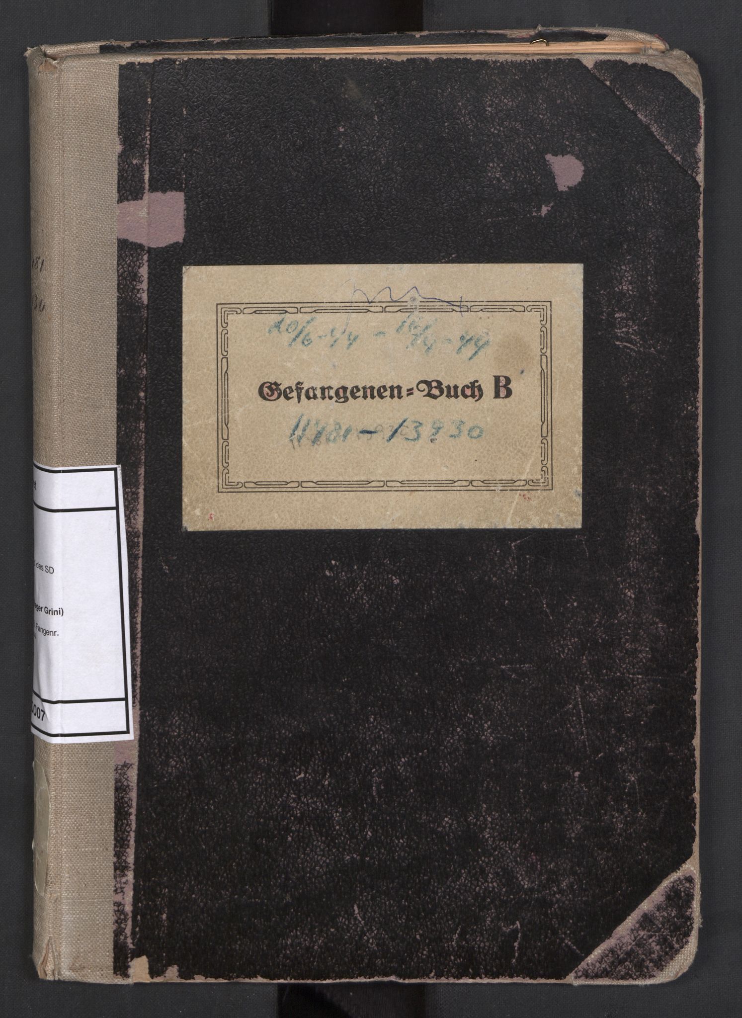 Befehlshaber der Sicherheitspolizei und des SD, RA/RAFA-5969/F/Fa/Faa/L0007: Fangeprotokoll. - Gefangenen-Buch B. Fangenr. 11481-12000 og 13061-13930., 1944