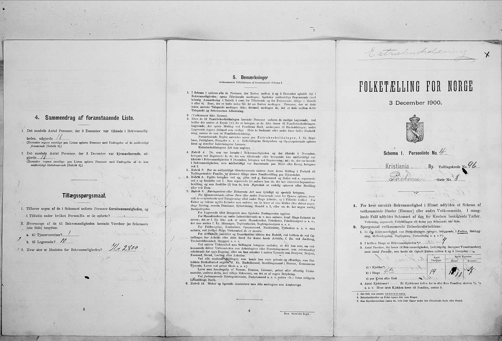 SAO, Folketelling 1900 for 0301 Kristiania kjøpstad, 1900, s. 70283