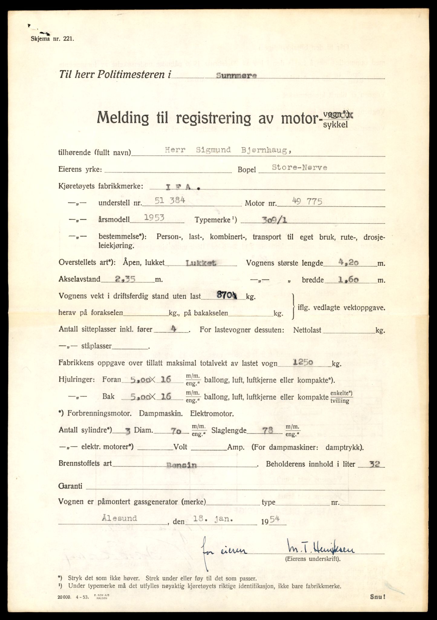 Møre og Romsdal vegkontor - Ålesund trafikkstasjon, AV/SAT-A-4099/F/Fe/L0045: Registreringskort for kjøretøy T 14320 - T 14444, 1927-1998, s. 771