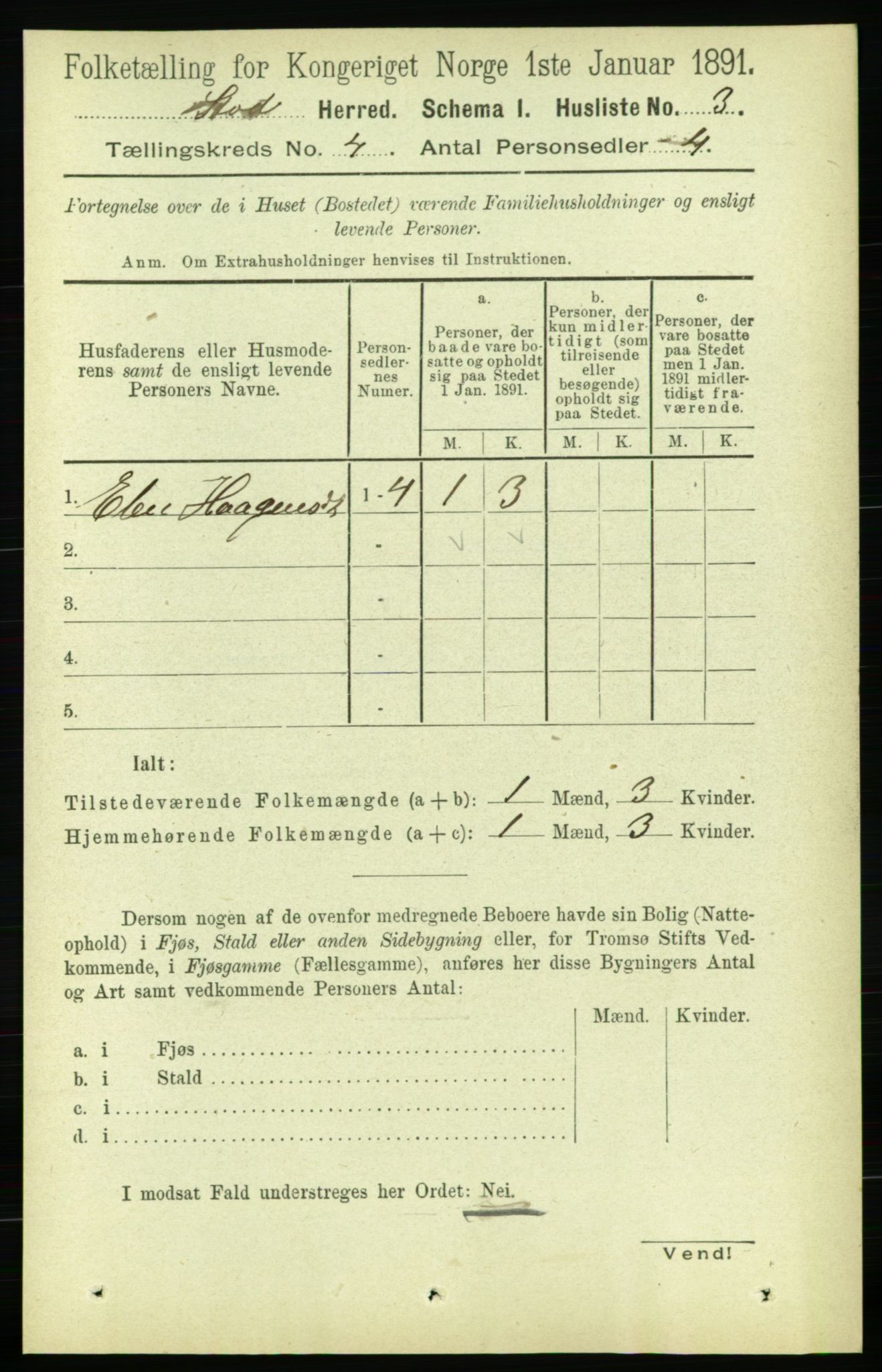 RA, Folketelling 1891 for 1734 Stod herred, 1891, s. 1690