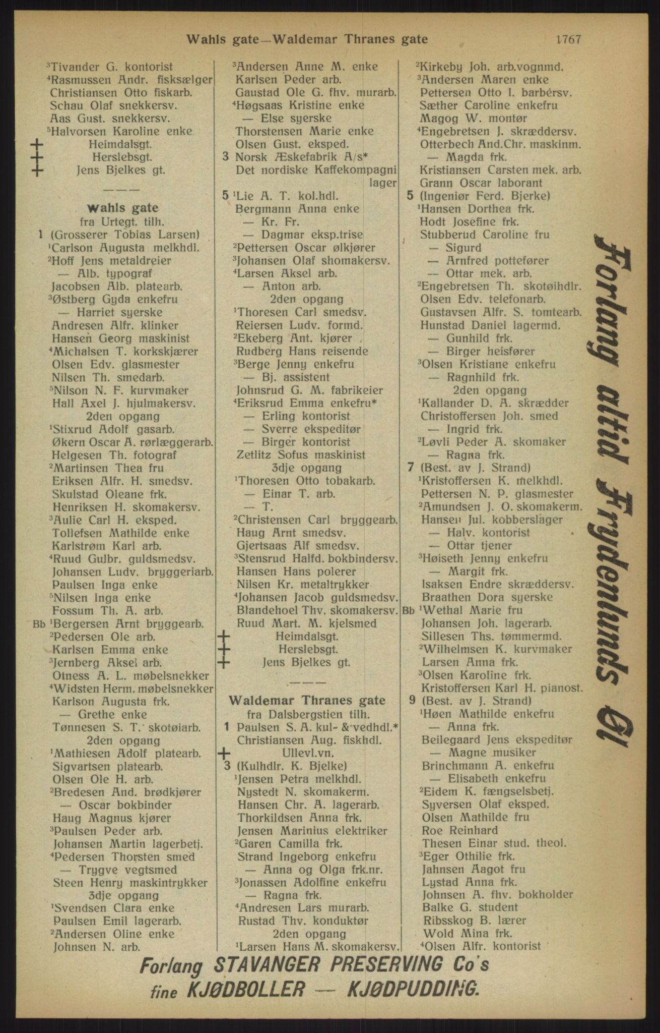 Kristiania/Oslo adressebok, PUBL/-, 1915, s. 1767