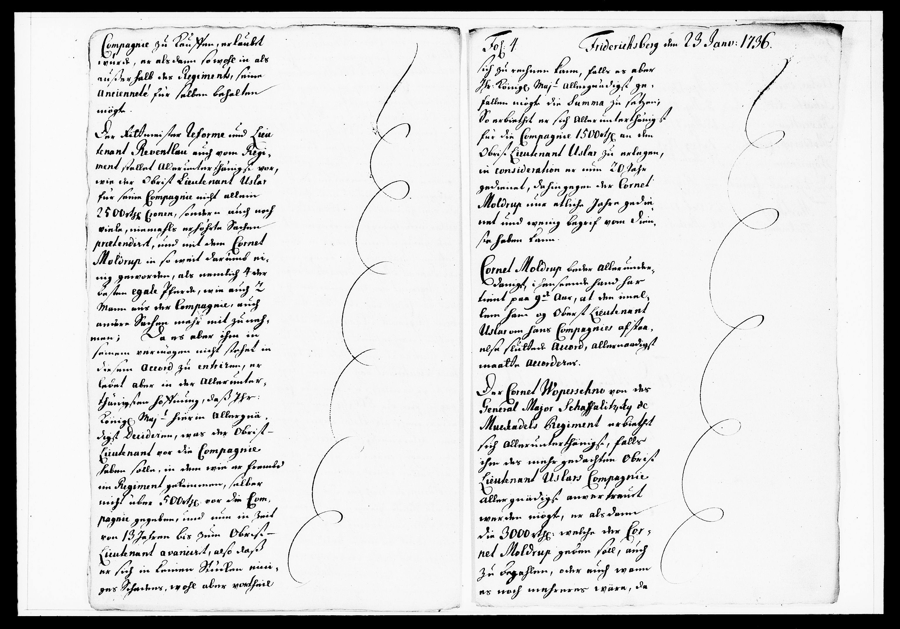 Krigskollegiet, Krigskancelliet, DRA/A-0006/-/1130-1137: Refererede sager, 1736, s. 20
