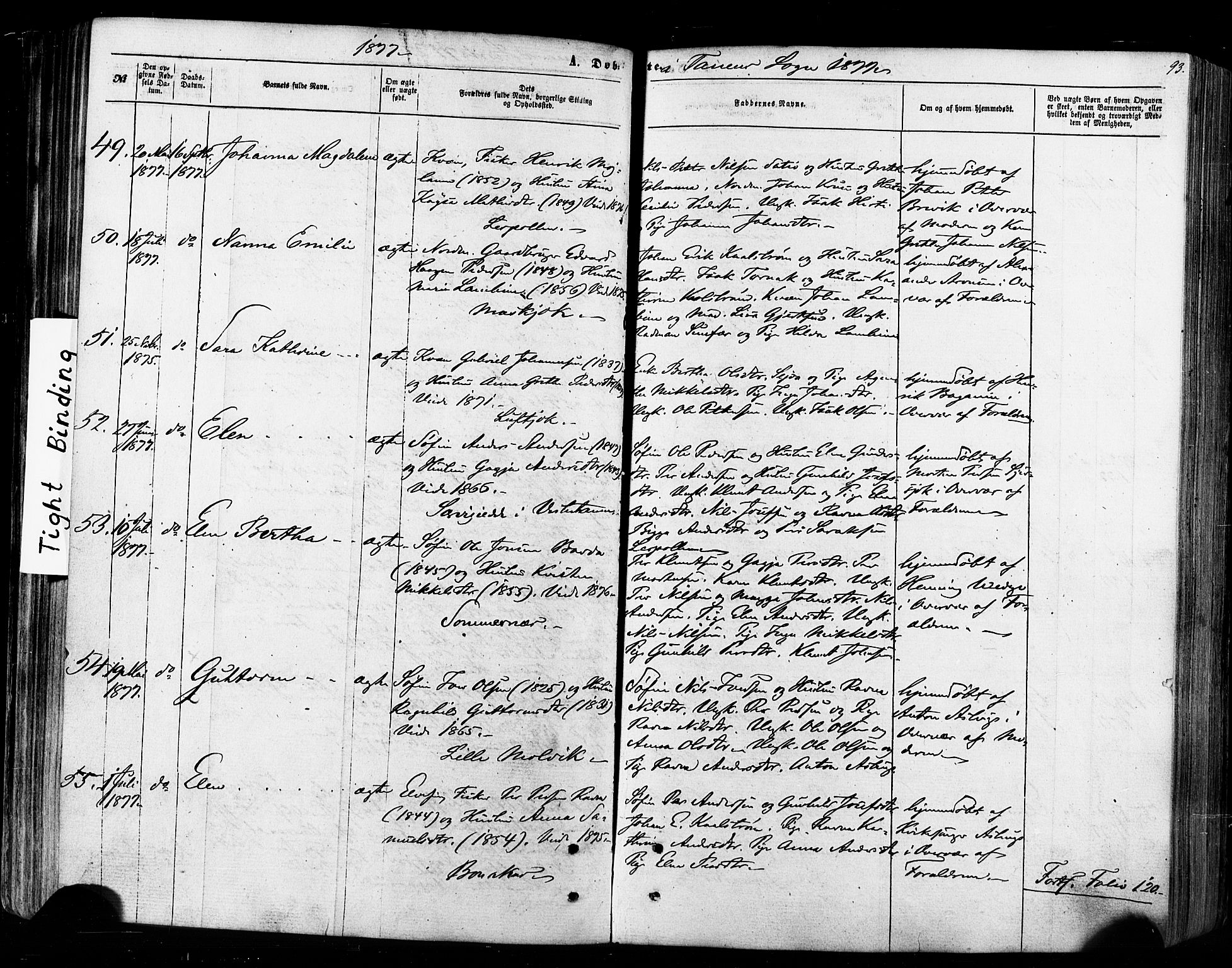 Tana sokneprestkontor, AV/SATØ-S-1334/H/Ha/L0002kirke: Ministerialbok nr. 2 /1, 1861-1877, s. 93