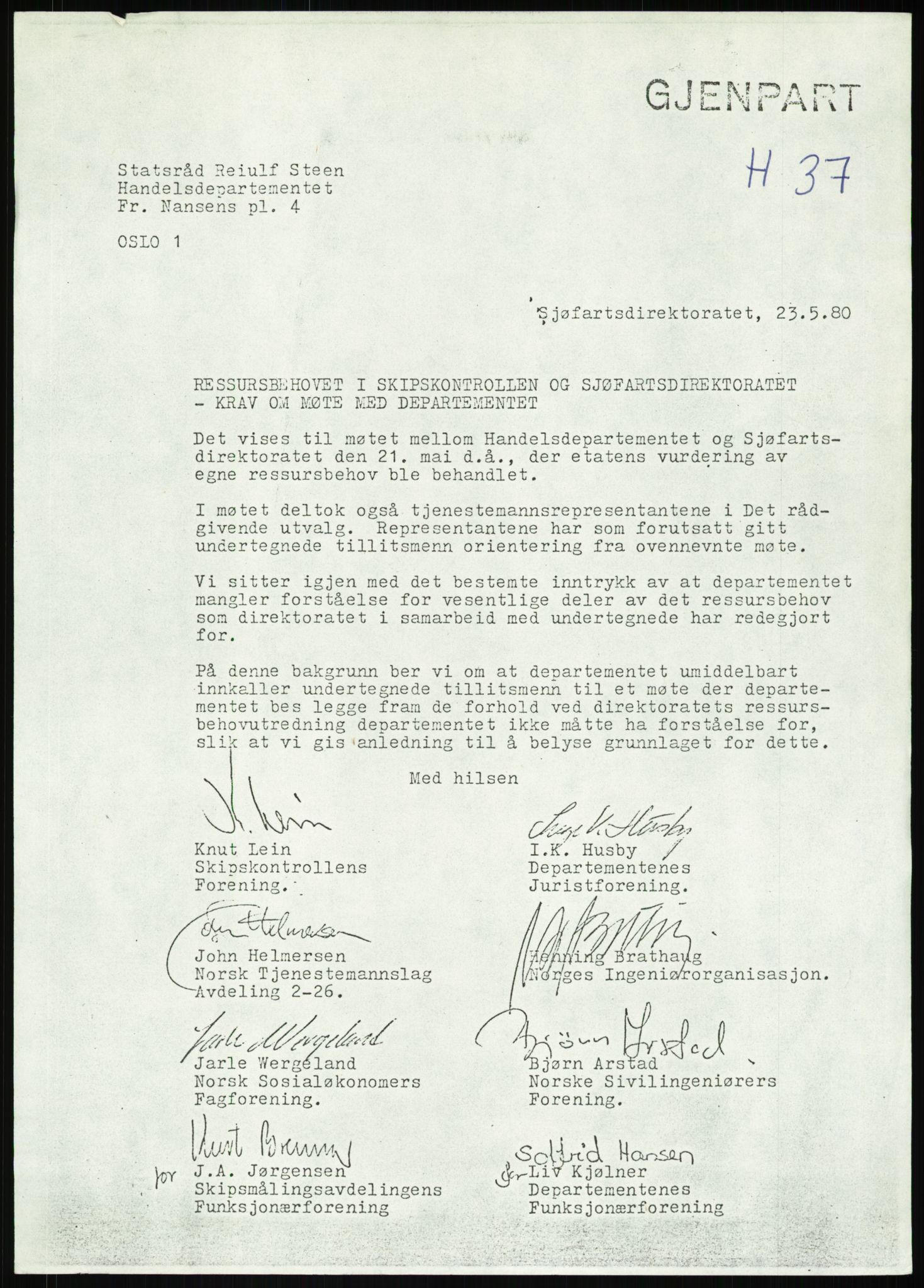 Justisdepartementet, Granskningskommisjonen ved Alexander Kielland-ulykken 27.3.1980, RA/S-1165/D/L0013: H Sjøfartsdirektoratet og Skipskontrollen (H25-H43, H45, H47-H48, H50, H52)/I Det norske Veritas (I34, I41, I47), 1980-1981, s. 168