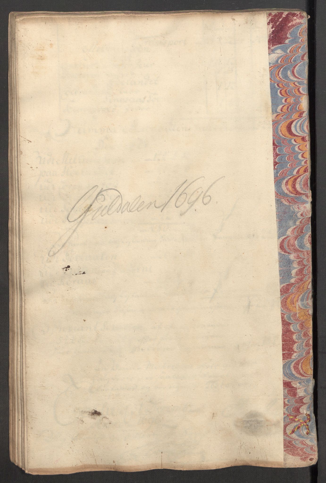 Rentekammeret inntil 1814, Reviderte regnskaper, Fogderegnskap, RA/EA-4092/R60/L3946: Fogderegnskap Orkdal og Gauldal, 1696, s. 299