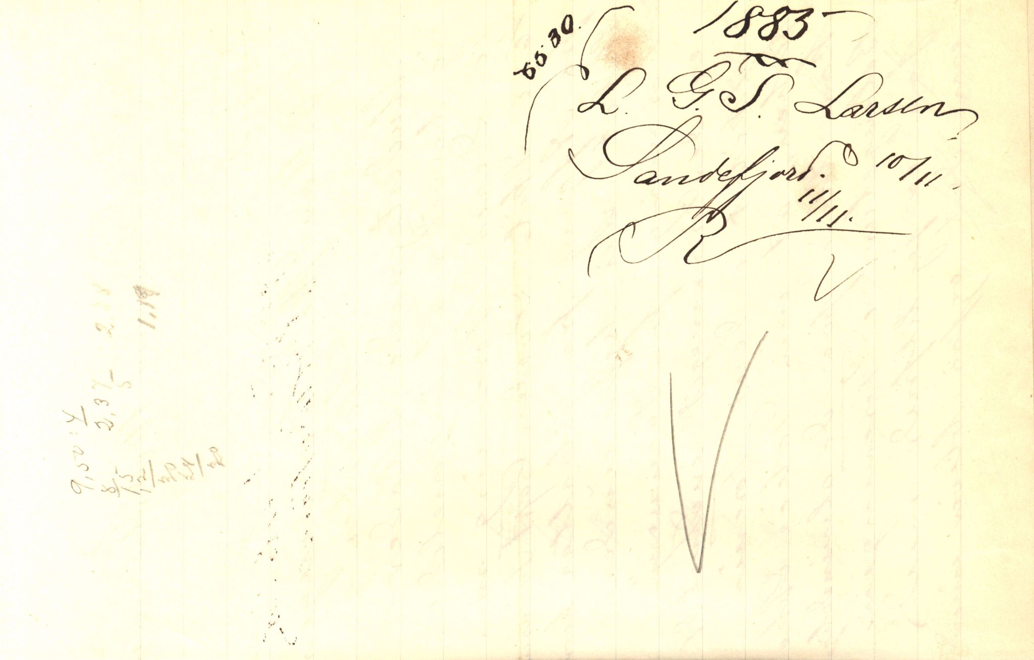 Pa 63 - Østlandske skibsassuranceforening, VEMU/A-1079/G/Ga/L0018/0011: Havaridokumenter / Bertha, Bonita, Immanuel, Th. Thoresen, India, 1885, s. 9