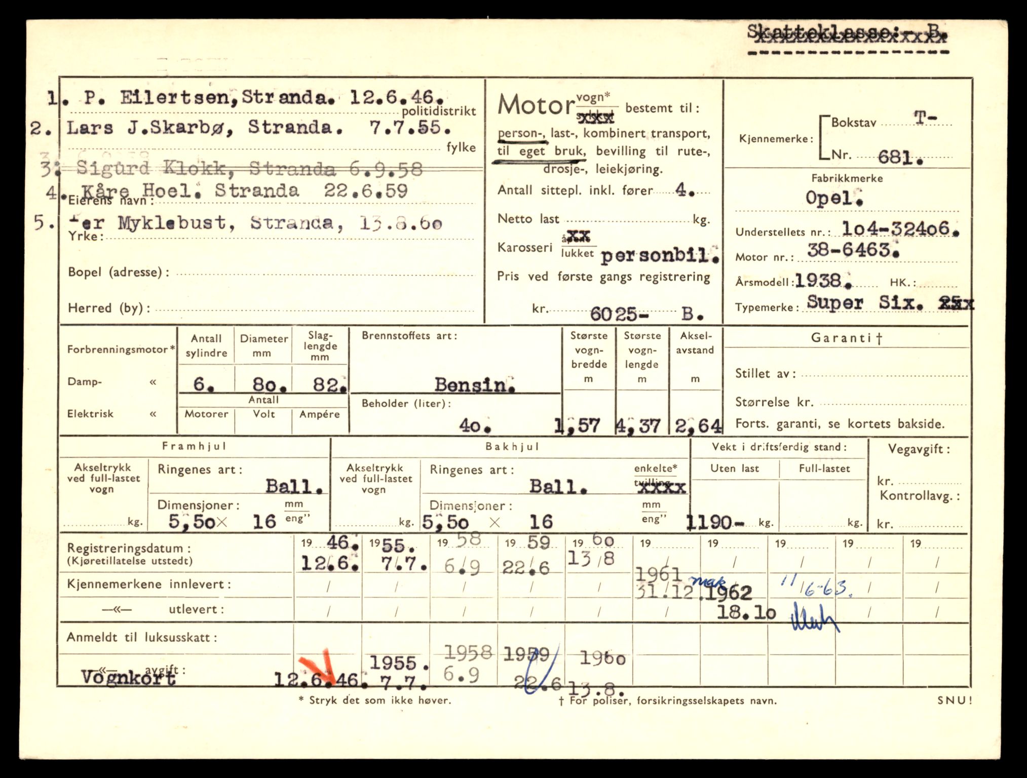 Møre og Romsdal vegkontor - Ålesund trafikkstasjon, SAT/A-4099/F/Fe/L0007: Registreringskort for kjøretøy T 651 - T 746, 1927-1998, s. 1029