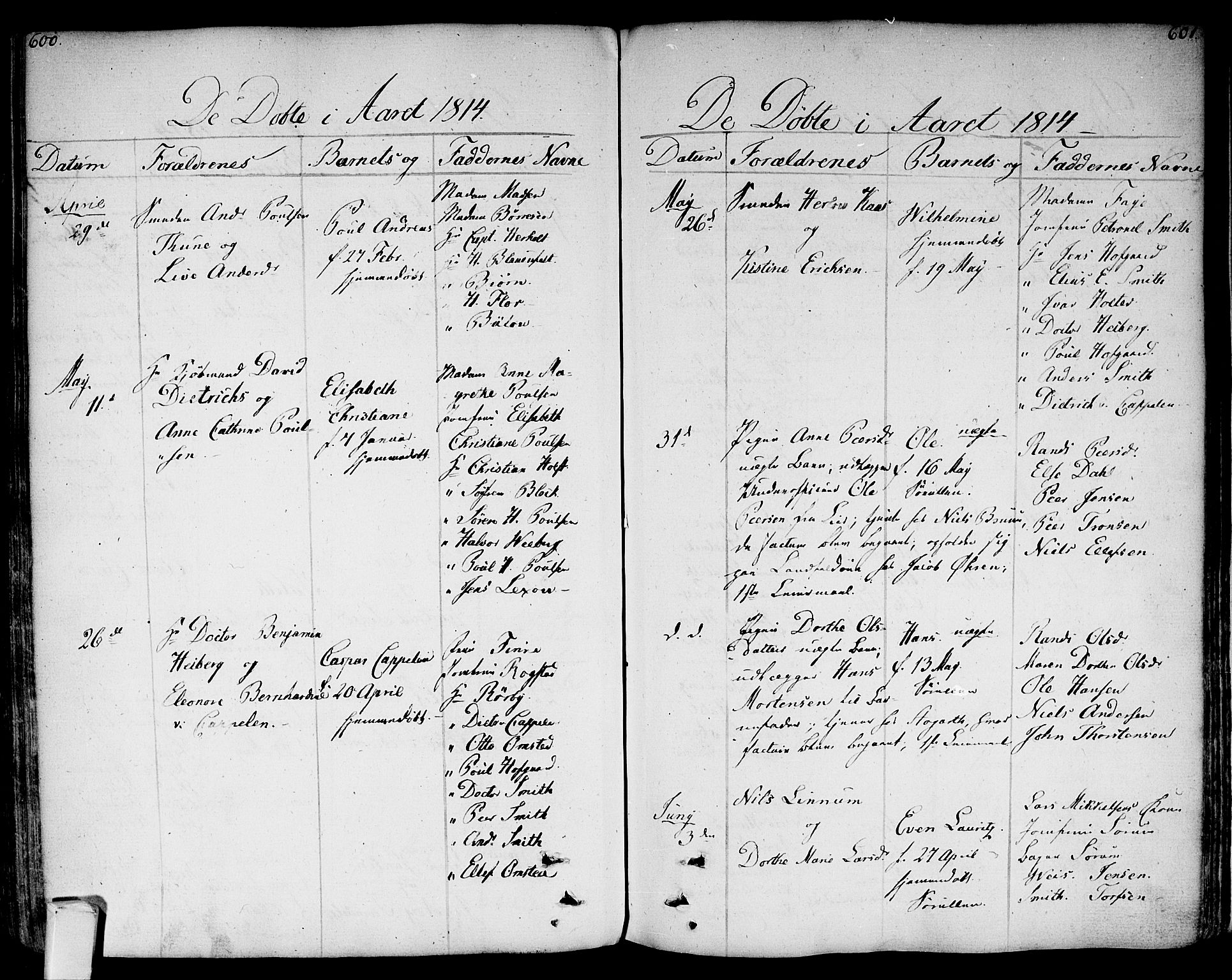 Bragernes kirkebøker, SAKO/A-6/F/Fa/L0006a: Ministerialbok nr. I 6, 1782-1814, s. 600-601