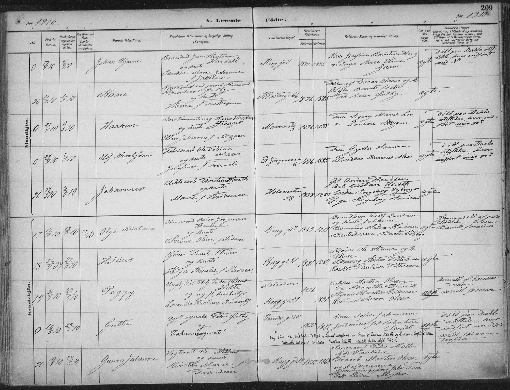 Ministerialprotokoller, klokkerbøker og fødselsregistre - Sør-Trøndelag, SAT/A-1456/601/L0062: Ministerialbok nr. 601A30, 1891-1911, s. 209