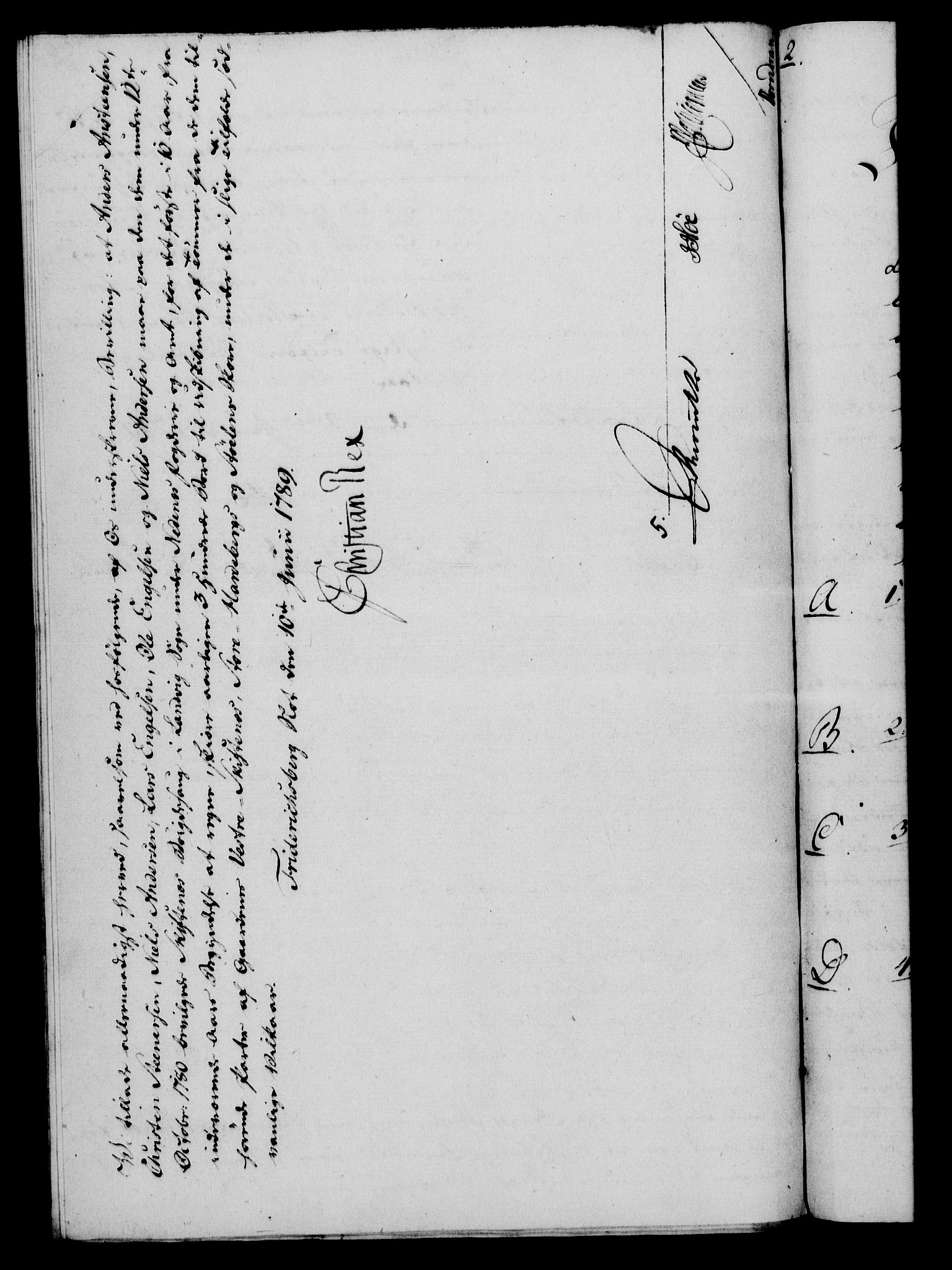 Rentekammeret, Kammerkanselliet, RA/EA-3111/G/Gf/Gfa/L0071: Norsk relasjons- og resolusjonsprotokoll (merket RK 52.71), 1789, s. 322