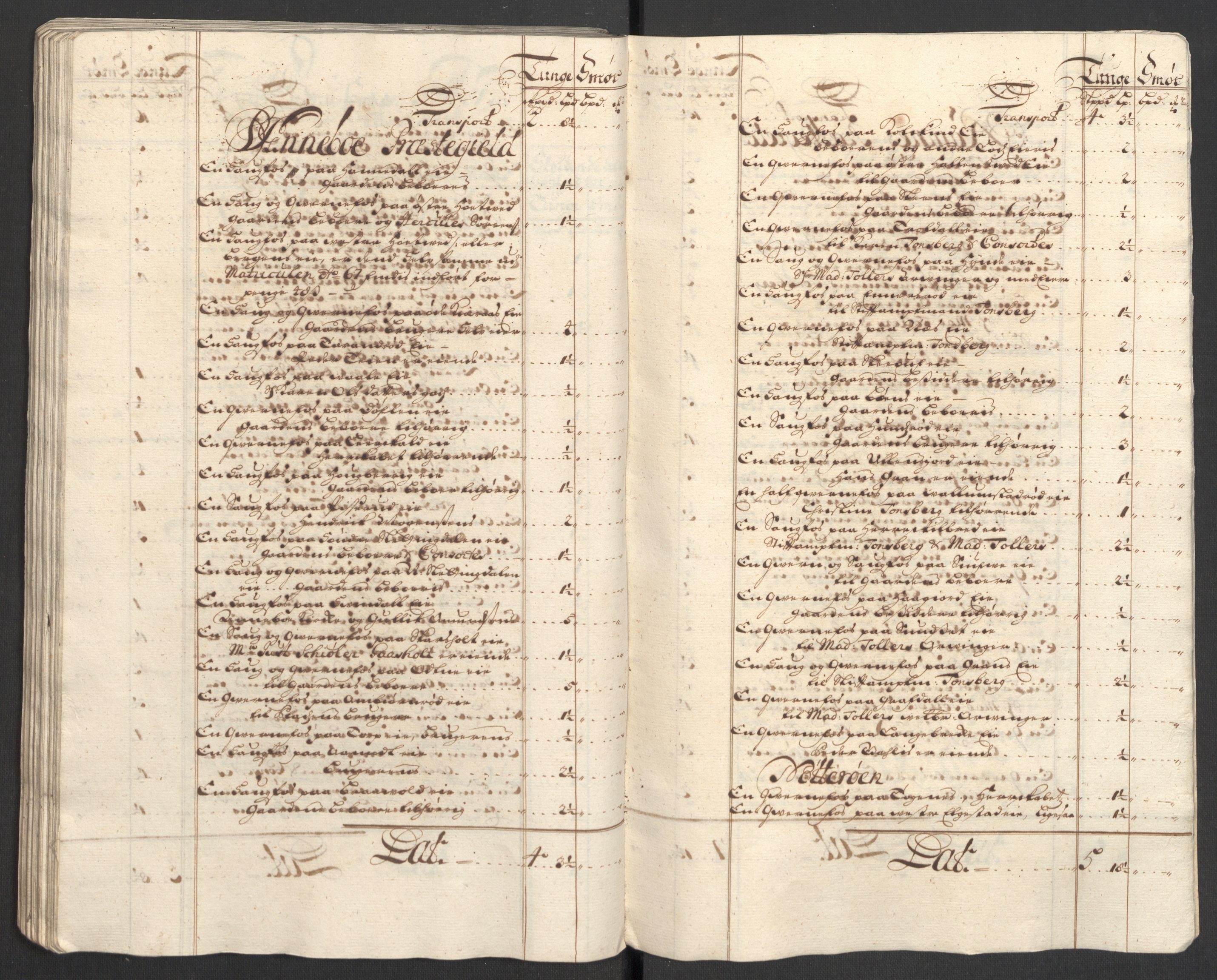 Rentekammeret inntil 1814, Reviderte regnskaper, Fogderegnskap, AV/RA-EA-4092/R32/L1872: Fogderegnskap Jarlsberg grevskap, 1706-1707, s. 118