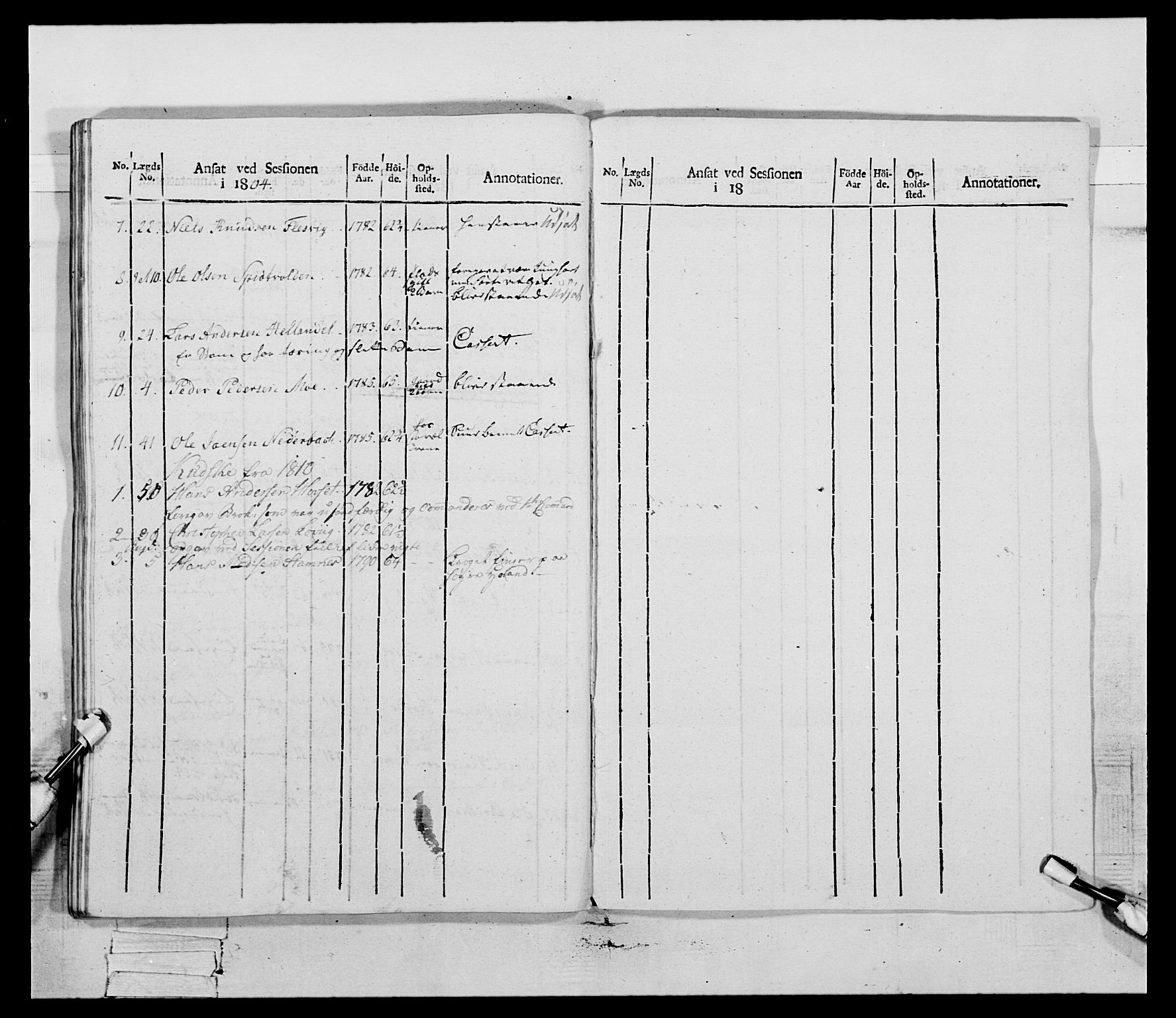 Generalitets- og kommissariatskollegiet, Det kongelige norske kommissariatskollegium, AV/RA-EA-5420/E/Eh/L0083b: 2. Trondheimske nasjonale infanteriregiment, 1810, s. 191