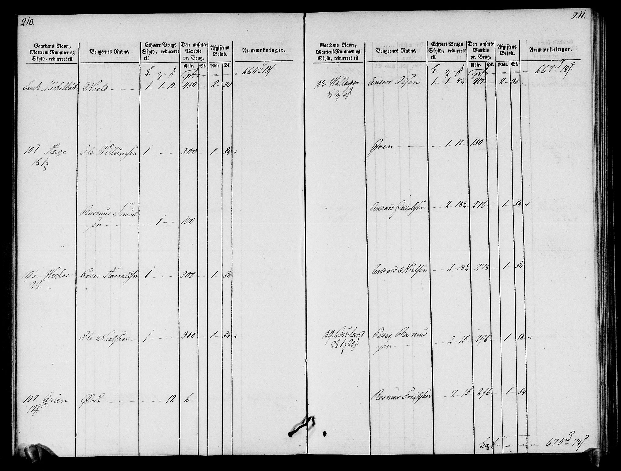 Rentekammeret inntil 1814, Realistisk ordnet avdeling, AV/RA-EA-4070/N/Ne/Nea/L0121: Sunn- og Nordfjord fogderi. Oppebørselsregister, 1803-1804, s. 109