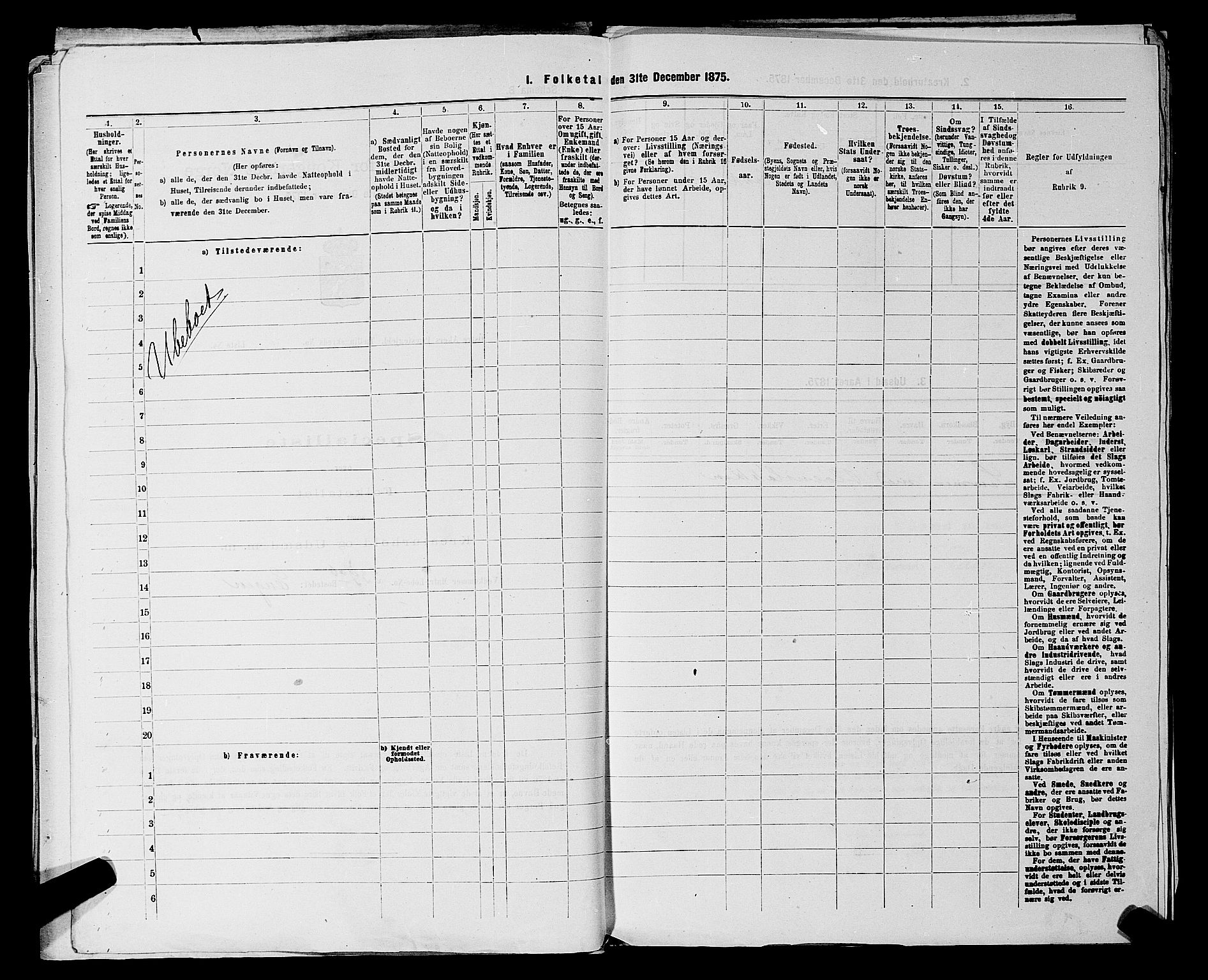 RA, Folketelling 1875 for 0218bP Østre Aker prestegjeld, 1875, s. 2967