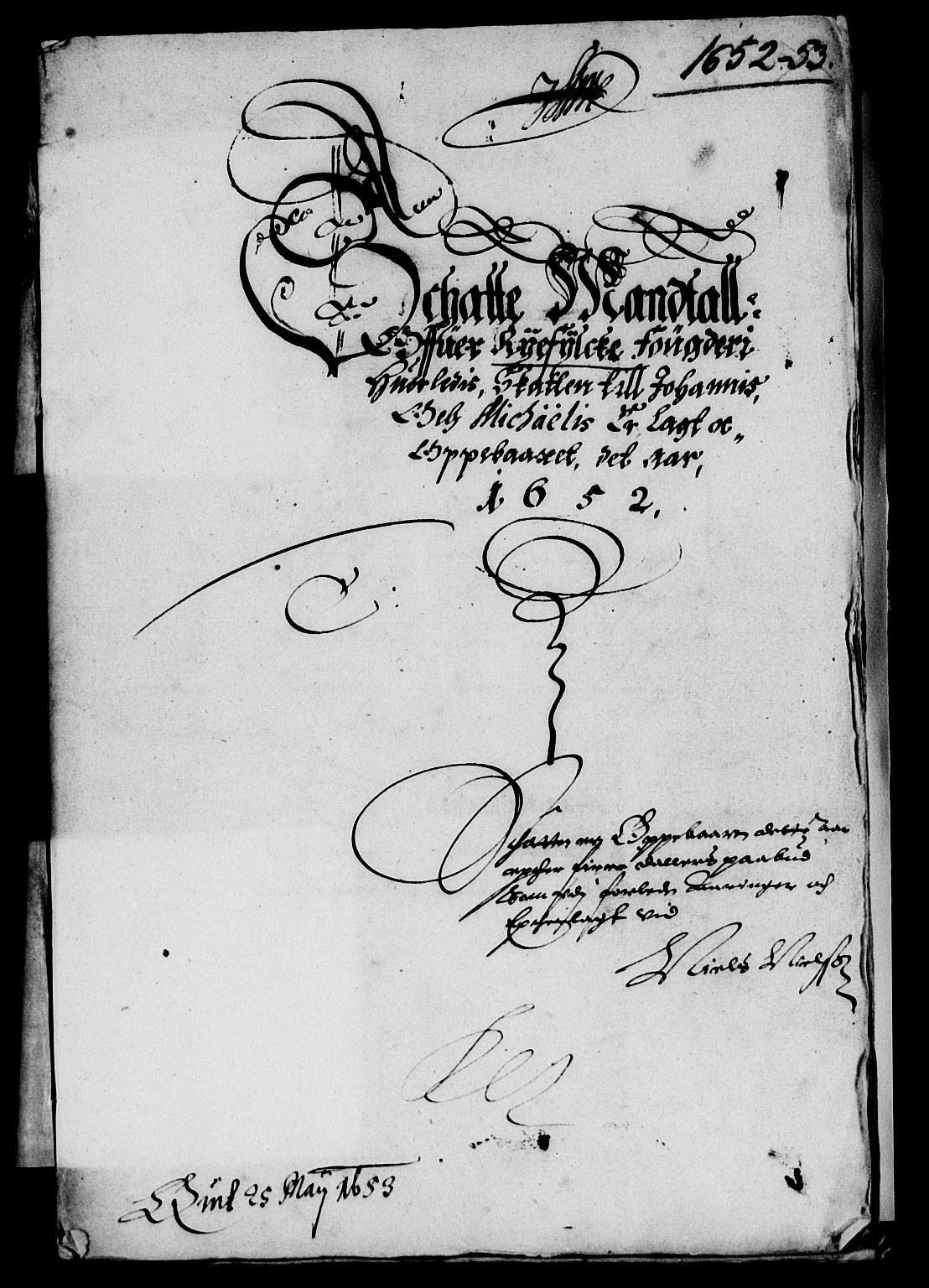 Rentekammeret inntil 1814, Reviderte regnskaper, Lensregnskaper, AV/RA-EA-5023/R/Rb/Rbs/L0034: Stavanger len, 1651-1653