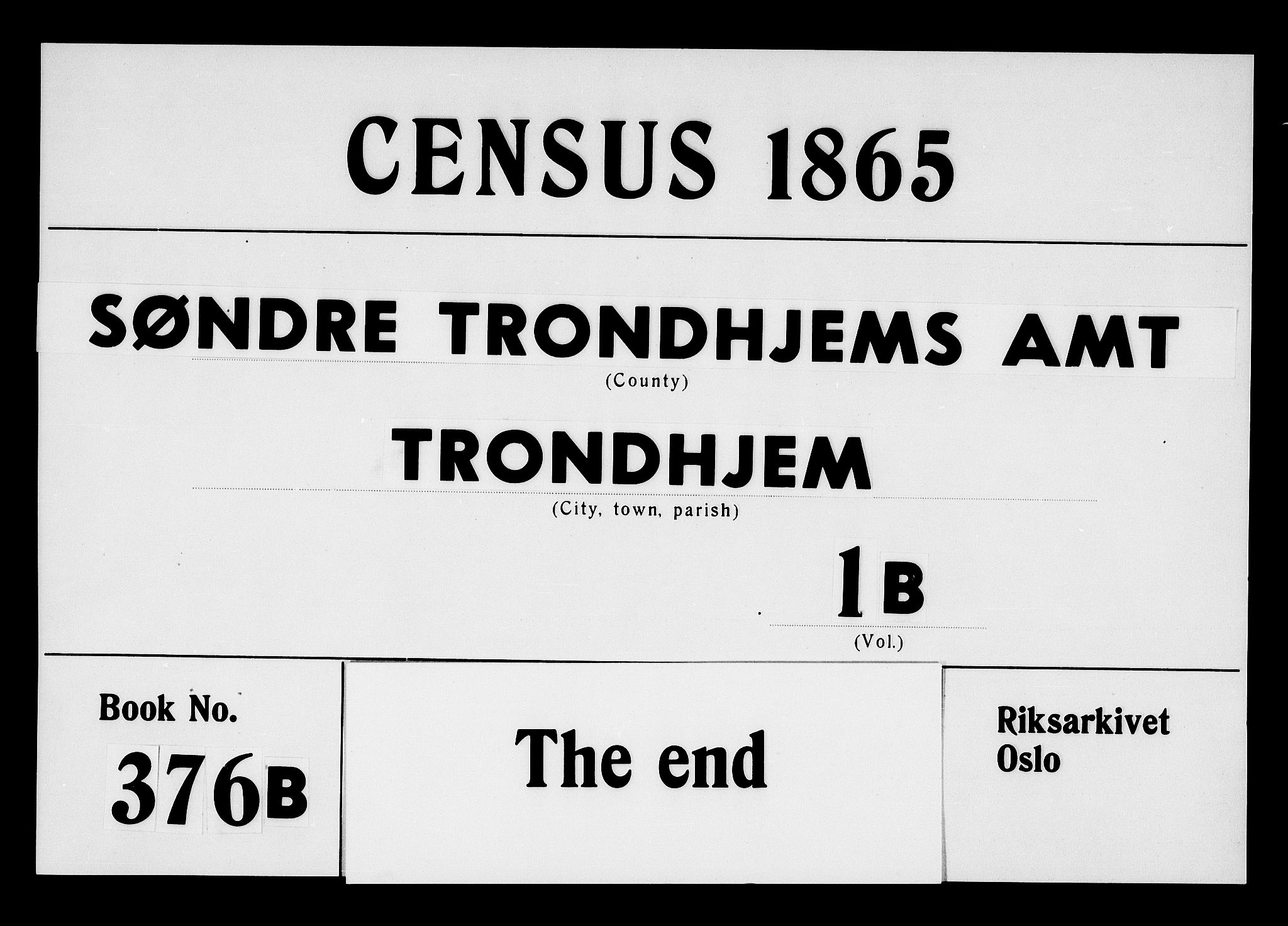 RA, Folketelling 1865 for 1601 Trondheim kjøpstad, 1865, s. 535