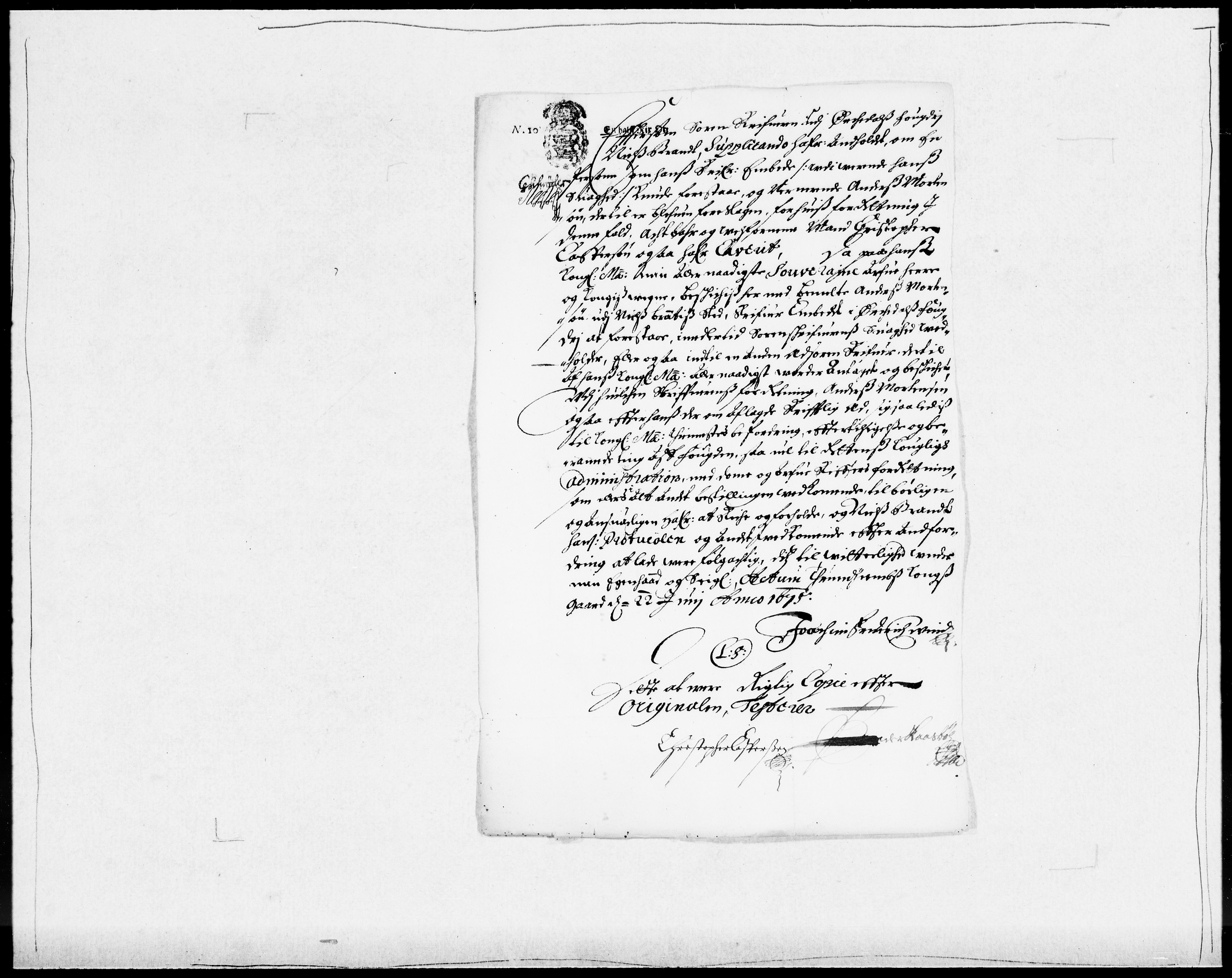 Danske Kanselli 1572-1799, AV/RA-EA-3023/F/Fc/Fcc/Fcca/L0032: Norske innlegg 1572-1799, 1674-1680, s. 230