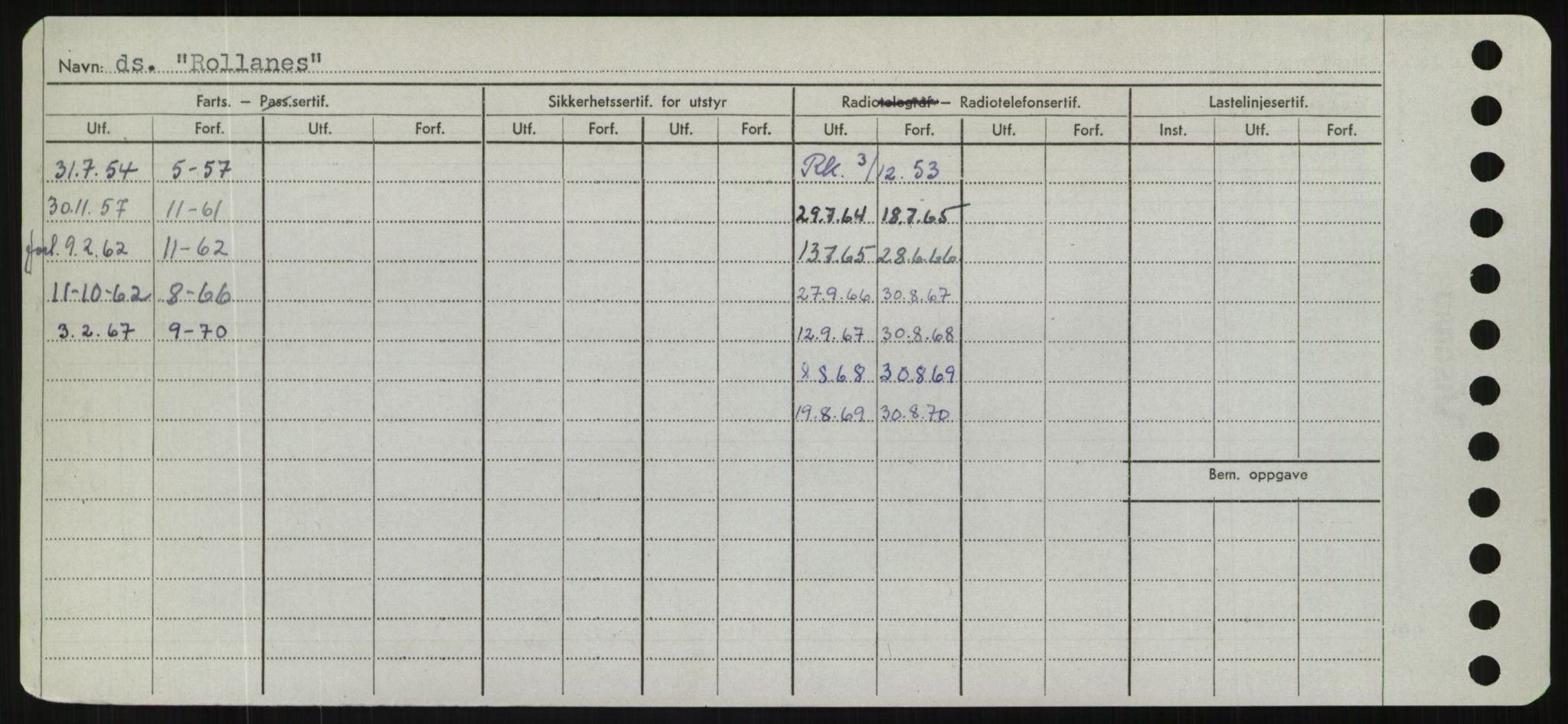 Sjøfartsdirektoratet med forløpere, Skipsmålingen, RA/S-1627/H/Hd/L0031: Fartøy, Rju-Sam, s. 82