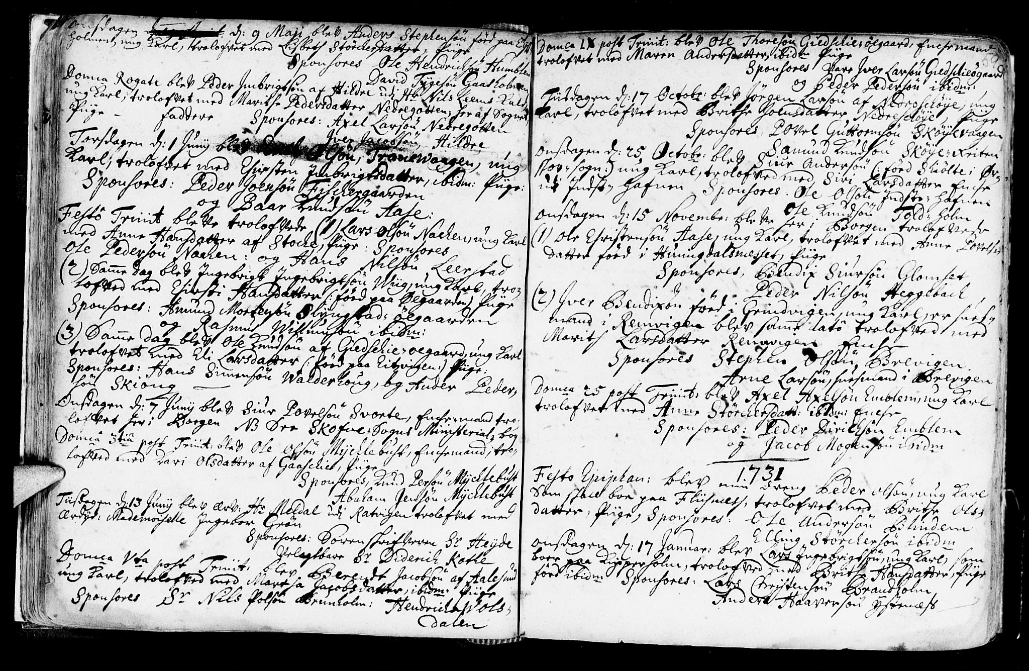 Ministerialprotokoller, klokkerbøker og fødselsregistre - Møre og Romsdal, AV/SAT-A-1454/528/L0390: Ministerialbok nr. 528A01, 1698-1739, s. 58-59