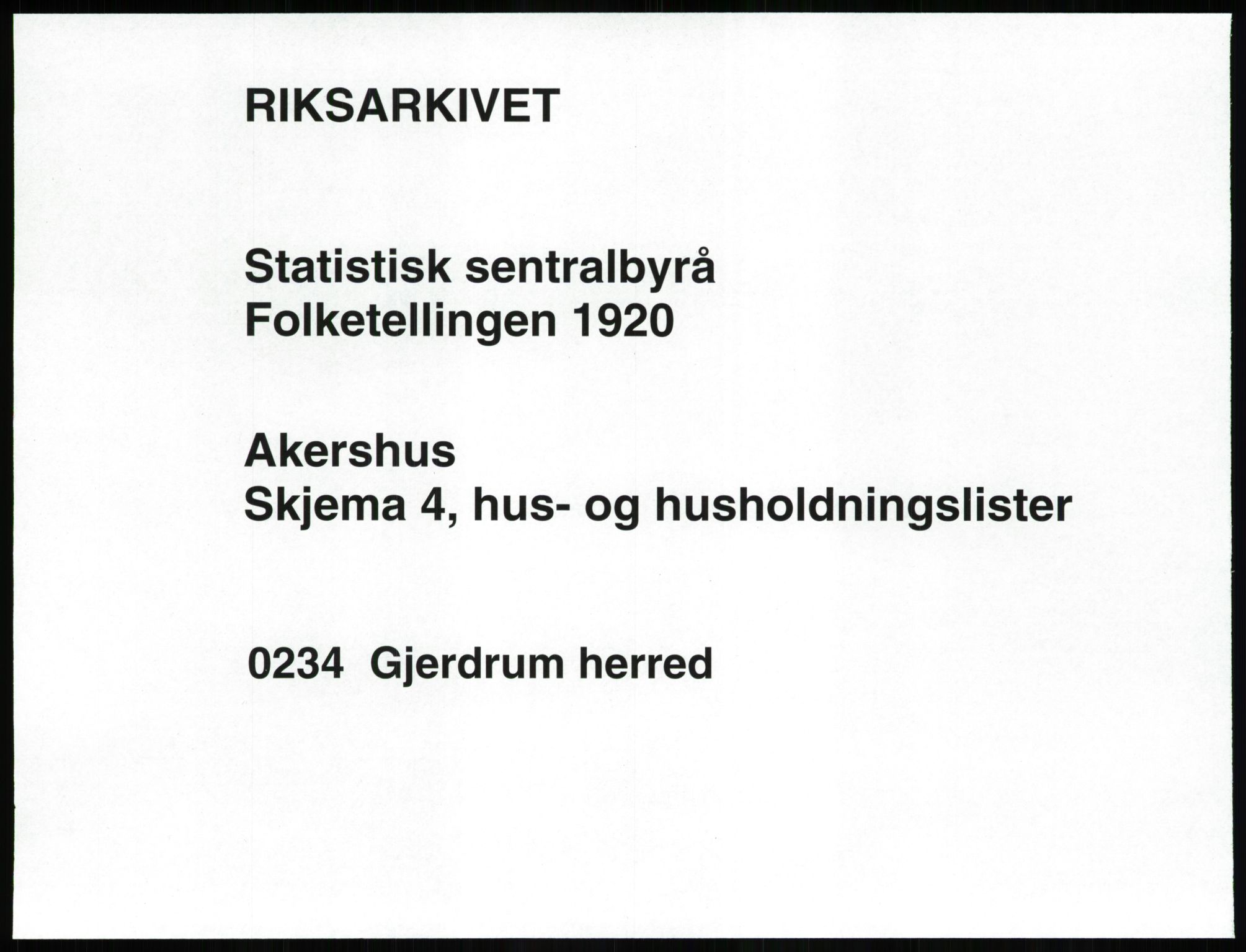 SAO, Folketelling 1920 for 0234 Gjerdrum herred, 1920, s. 26
