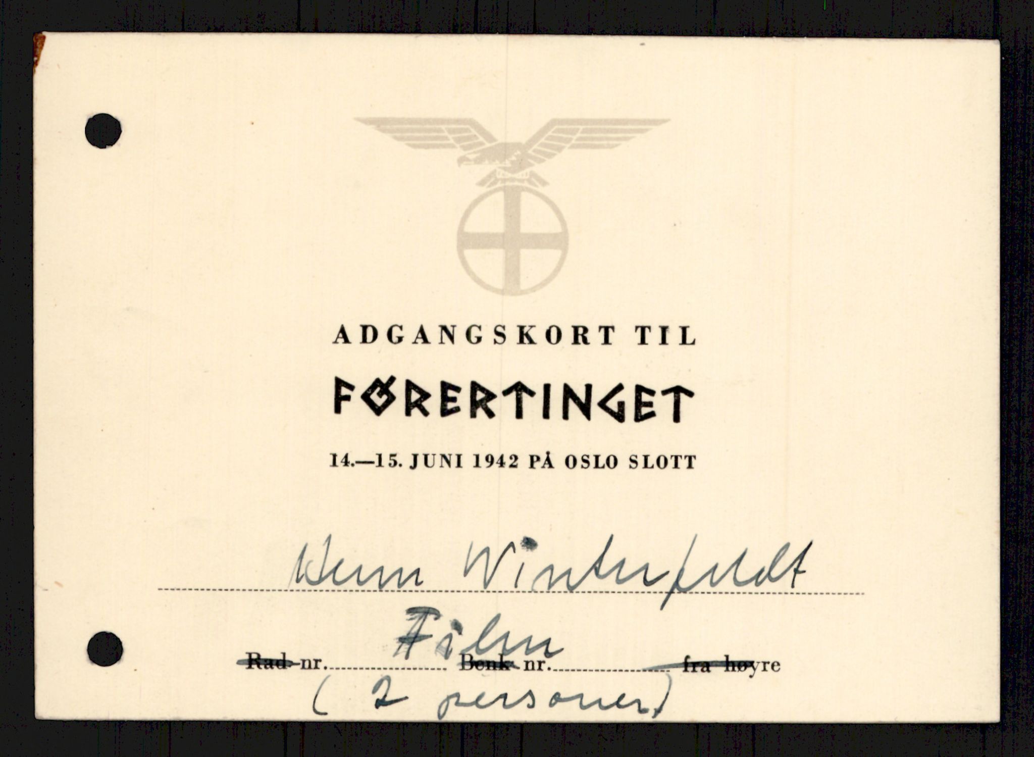 Tyske arkiver, Reichskommissariat, AV/RA-RAFA-2174/E/Ei/L0002/0004: Dokumentsamling / Dokumenter etter Hans Winterfeldt, Deutsche Wochenschau , 1942-1944, s. 720
