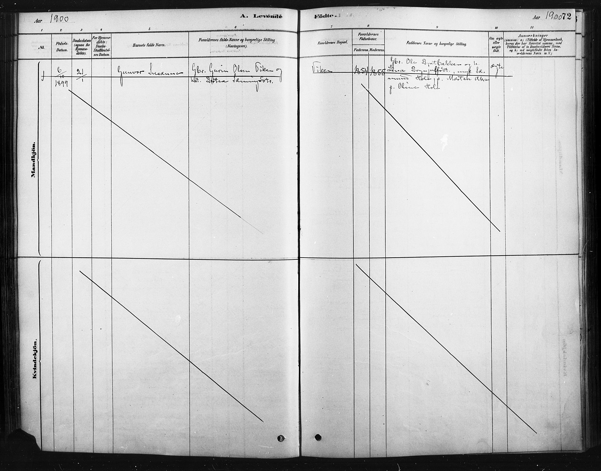 Rendalen prestekontor, SAH/PREST-054/H/Ha/Haa/L0010: Ministerialbok nr. 10, 1878-1901, s. 72