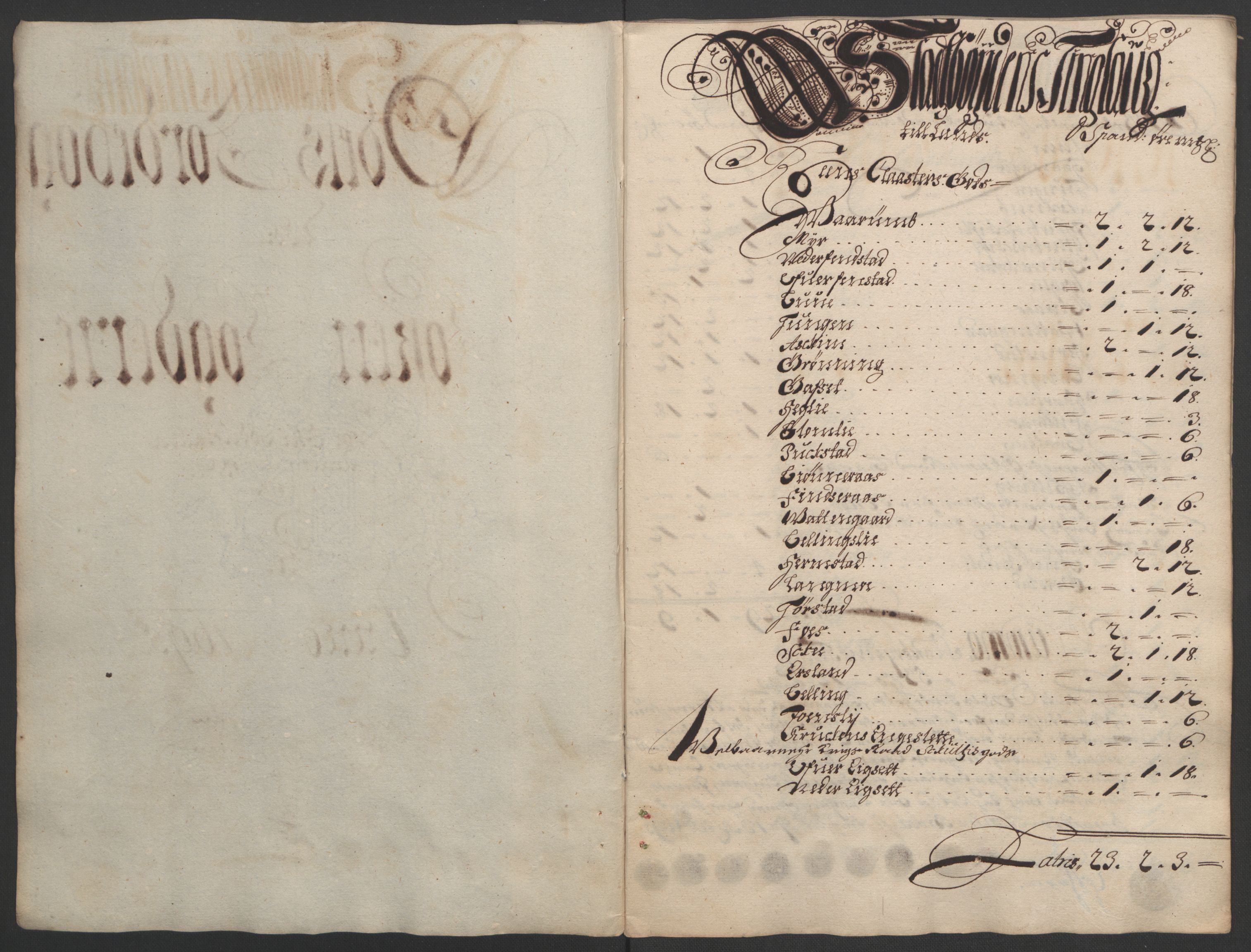 Rentekammeret inntil 1814, Reviderte regnskaper, Fogderegnskap, AV/RA-EA-4092/R57/L3851: Fogderegnskap Fosen, 1695-1696, s. 86
