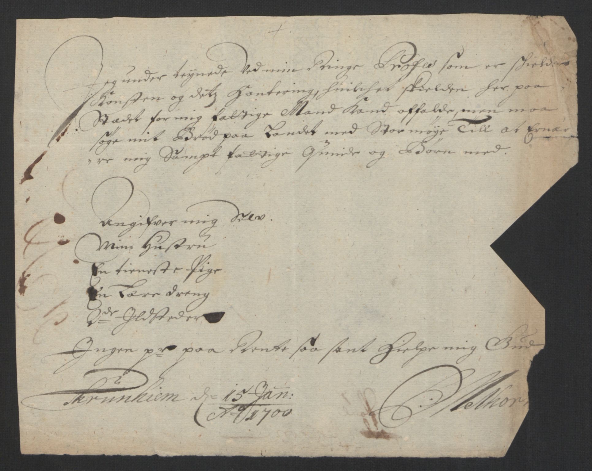 Rentekammeret inntil 1814, Reviderte regnskaper, Byregnskaper, RA/EA-4066/R/Rs/L0507: [S3] Kontribusjonsregnskap, 1699-1711, s. 87