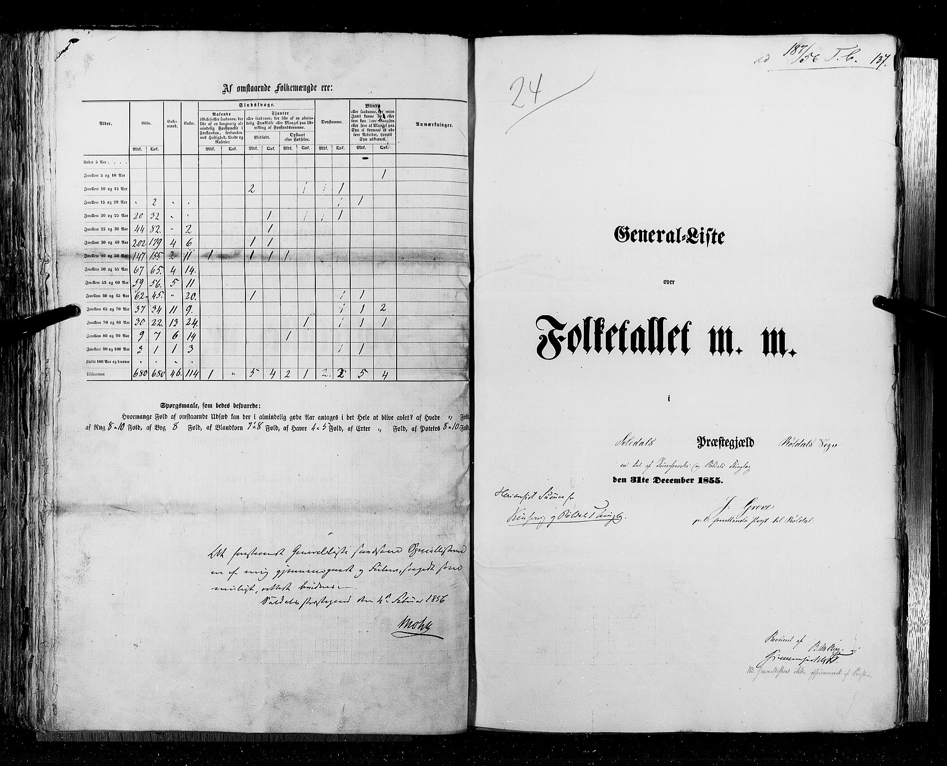 RA, Folketellingen 1855, bind 4: Stavanger amt og Søndre Bergenhus amt, 1855, s. 137