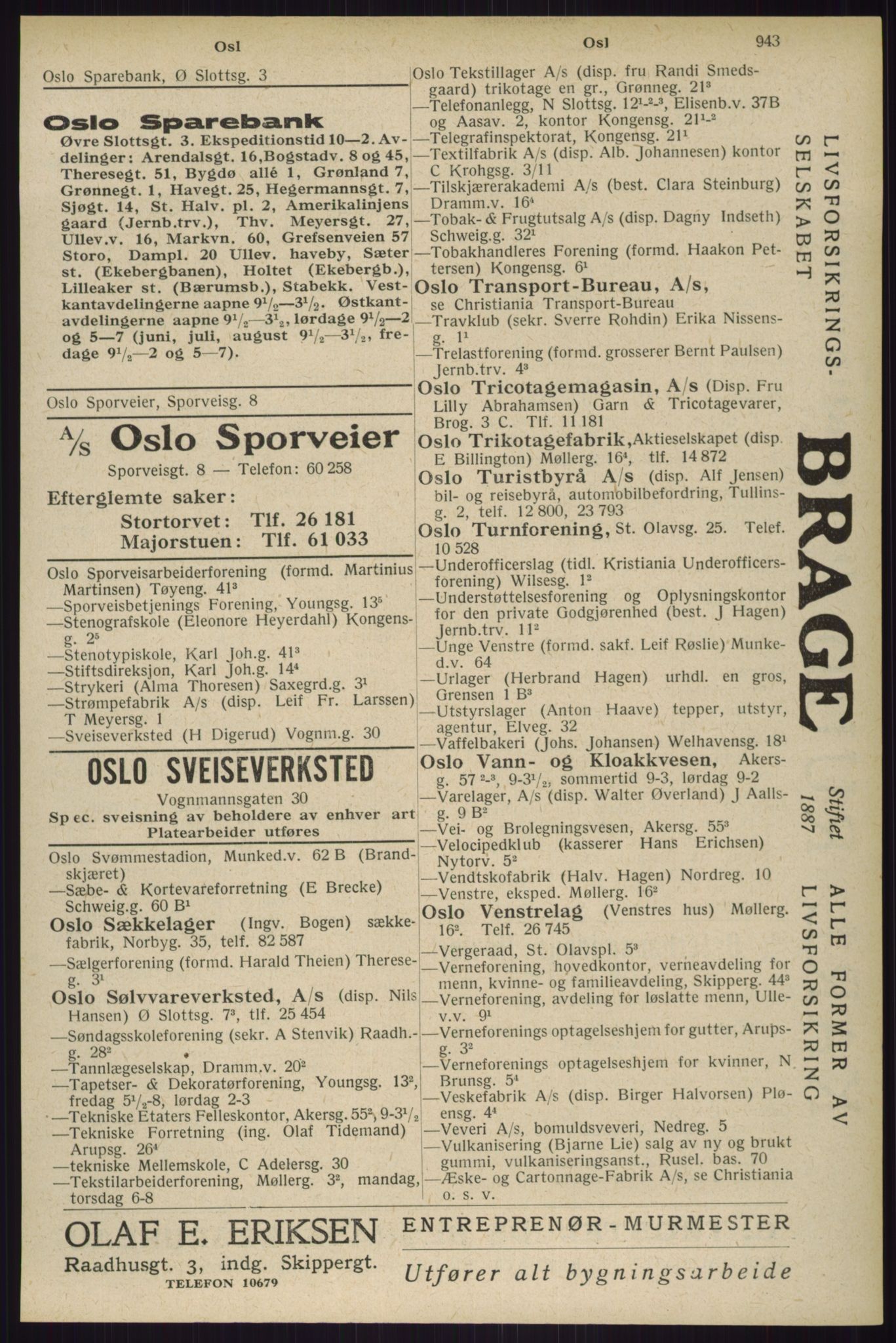 Kristiania/Oslo adressebok, PUBL/-, 1929, s. 943