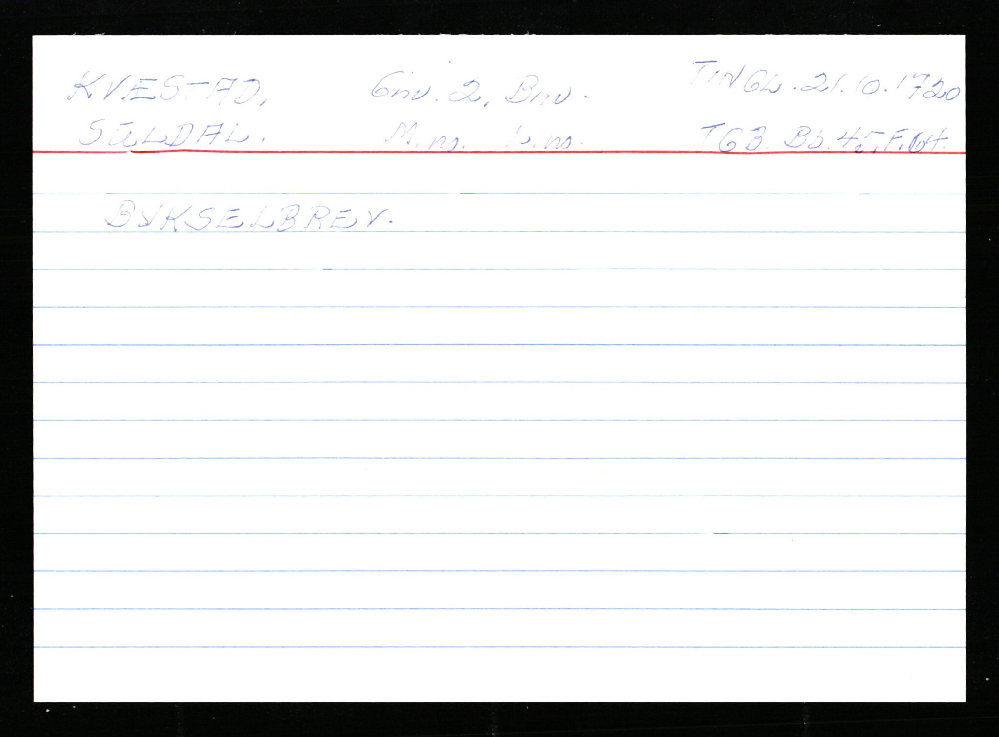 Statsarkivet i Stavanger, AV/SAST-A-101971/03/Y/Ym/L0033: Åstedskort sortert etter gårdsnavn: Kvelland - Lagestranden, 1600-1950, s. 262