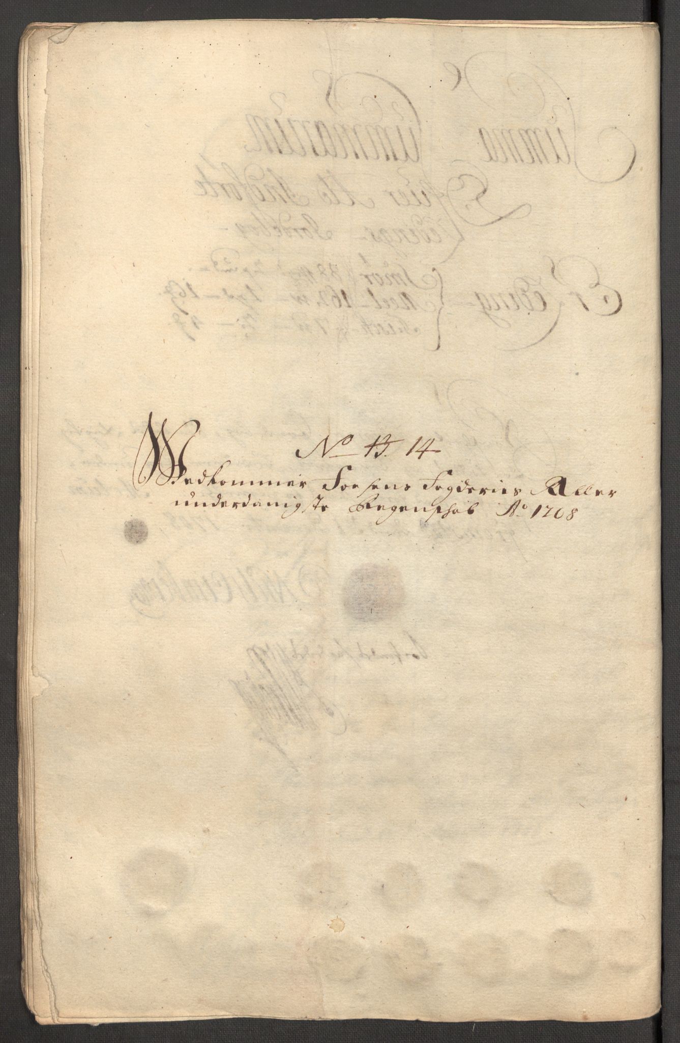 Rentekammeret inntil 1814, Reviderte regnskaper, Fogderegnskap, RA/EA-4092/R57/L3858: Fogderegnskap Fosen, 1708-1709, s. 148