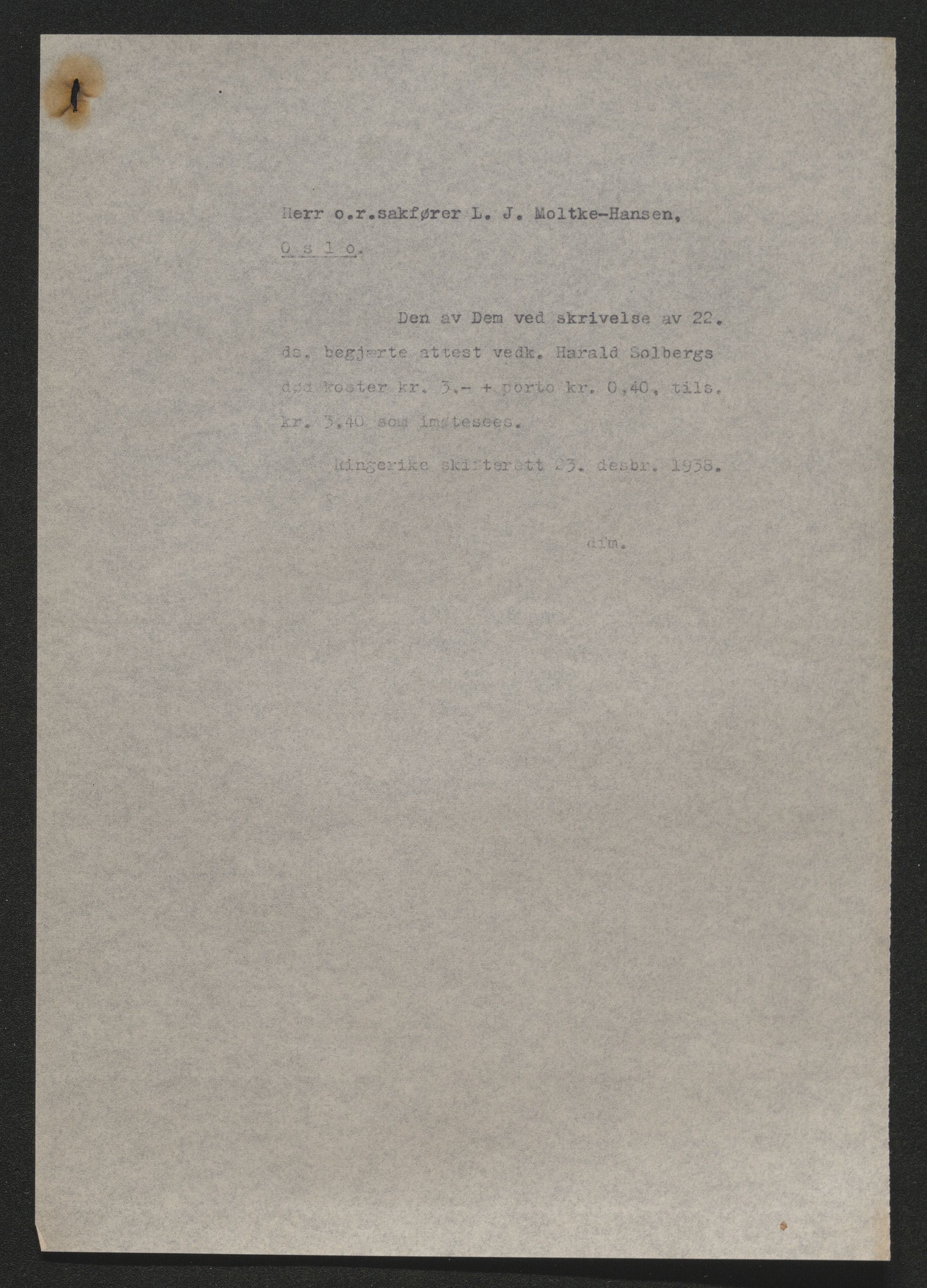 Ringerike sorenskriveri, AV/SAKO-A-105/H/Ha/Hab/L0020: Dødsfallslister Hole, 1918-1925