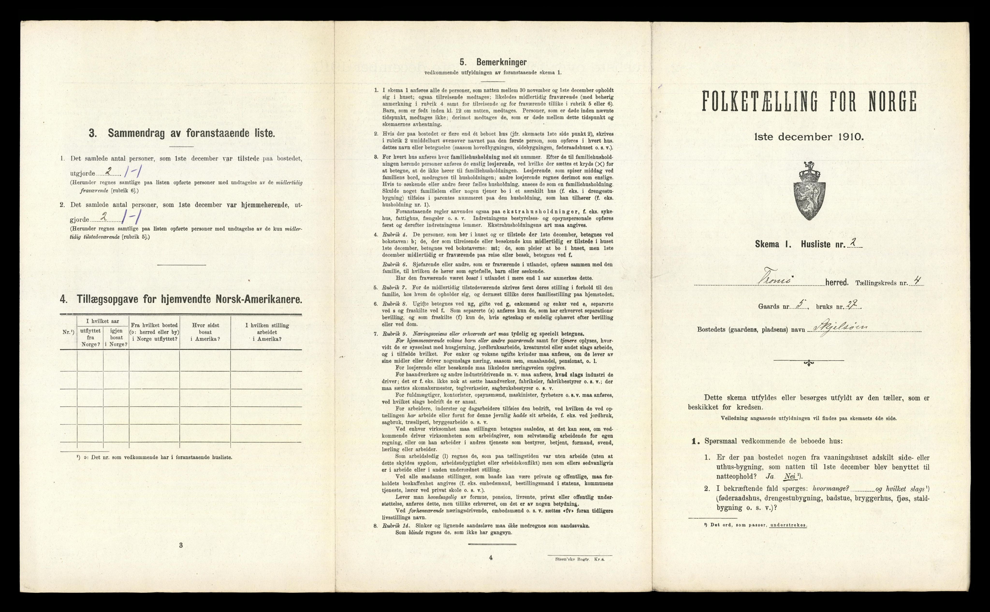 RA, Folketelling 1910 for 0921 Tromøy herred, 1910, s. 396
