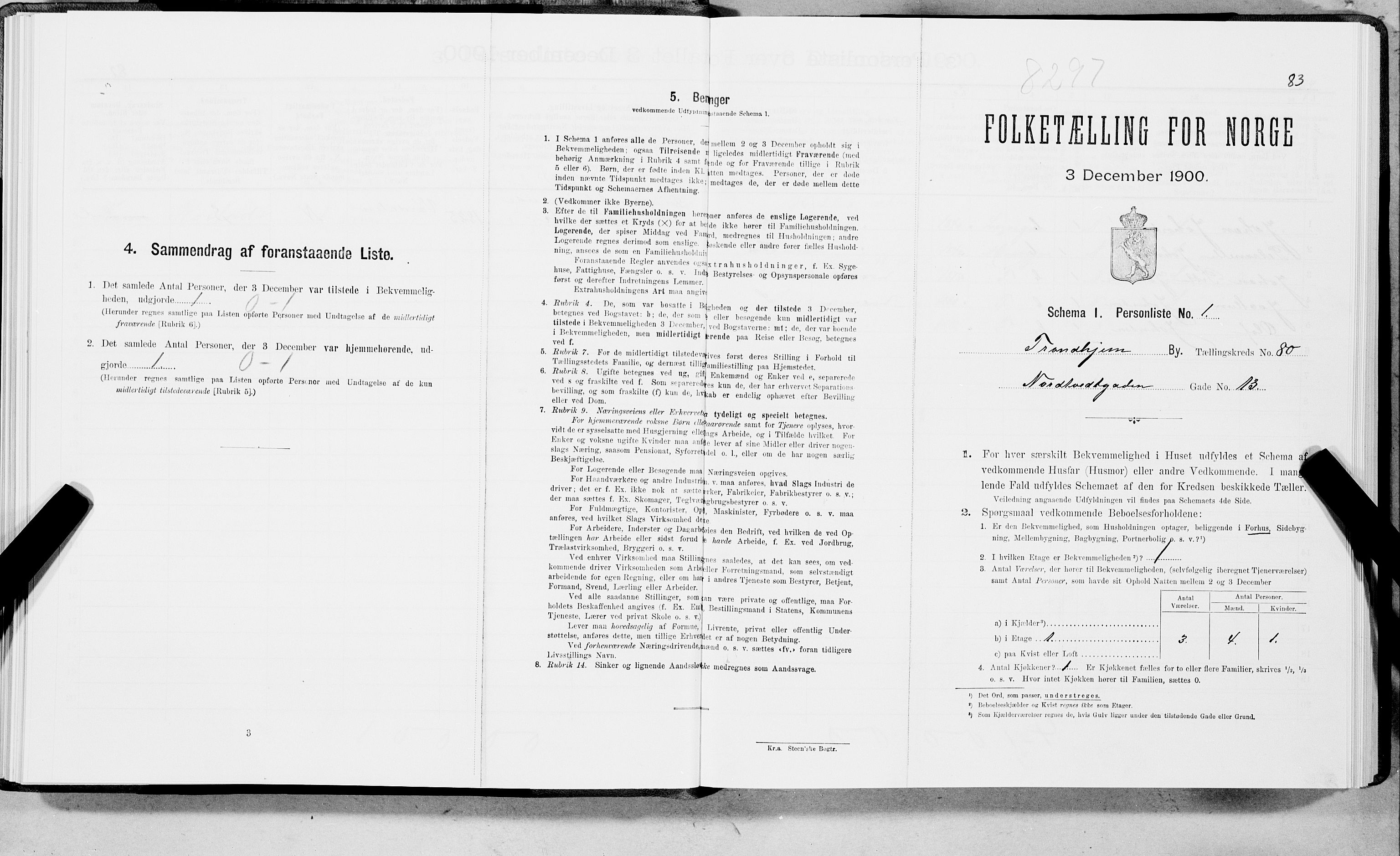 SAT, Folketelling 1900 for 1601 Trondheim kjøpstad, 1900, s. 16256