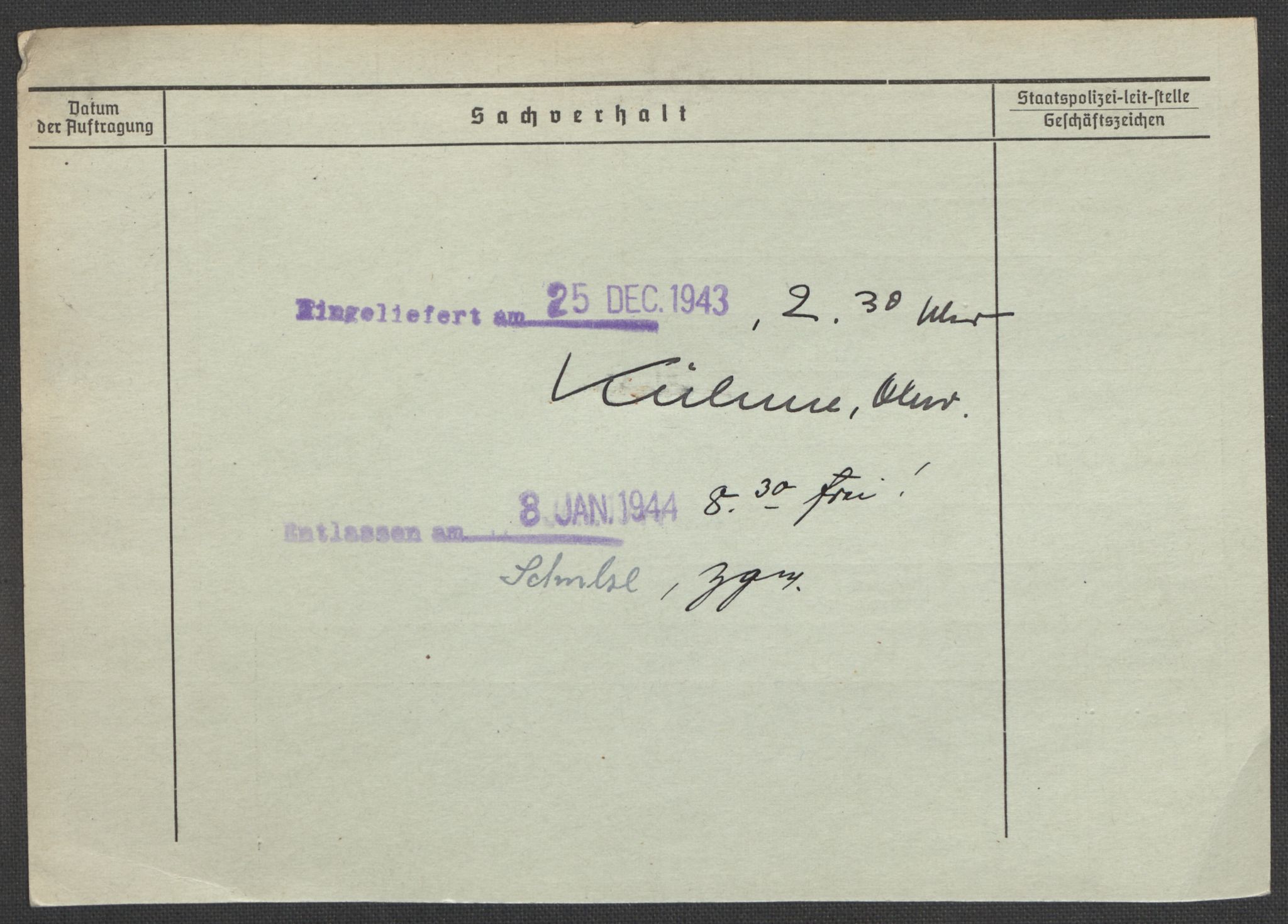 Befehlshaber der Sicherheitspolizei und des SD, AV/RA-RAFA-5969/E/Ea/Eaa/L0002: Register over norske fanger i Møllergata 19: Bj-Eng, 1940-1945, s. 1010