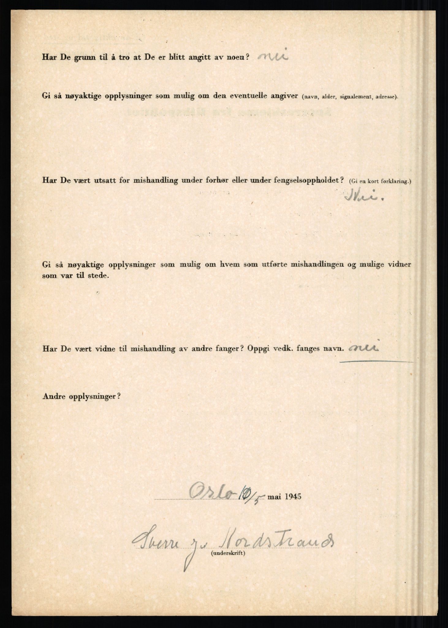 Rikspolitisjefen, AV/RA-S-1560/L/L0012: Mogensen, Øivind - Noraas, Lars, 1940-1945, s. 1063